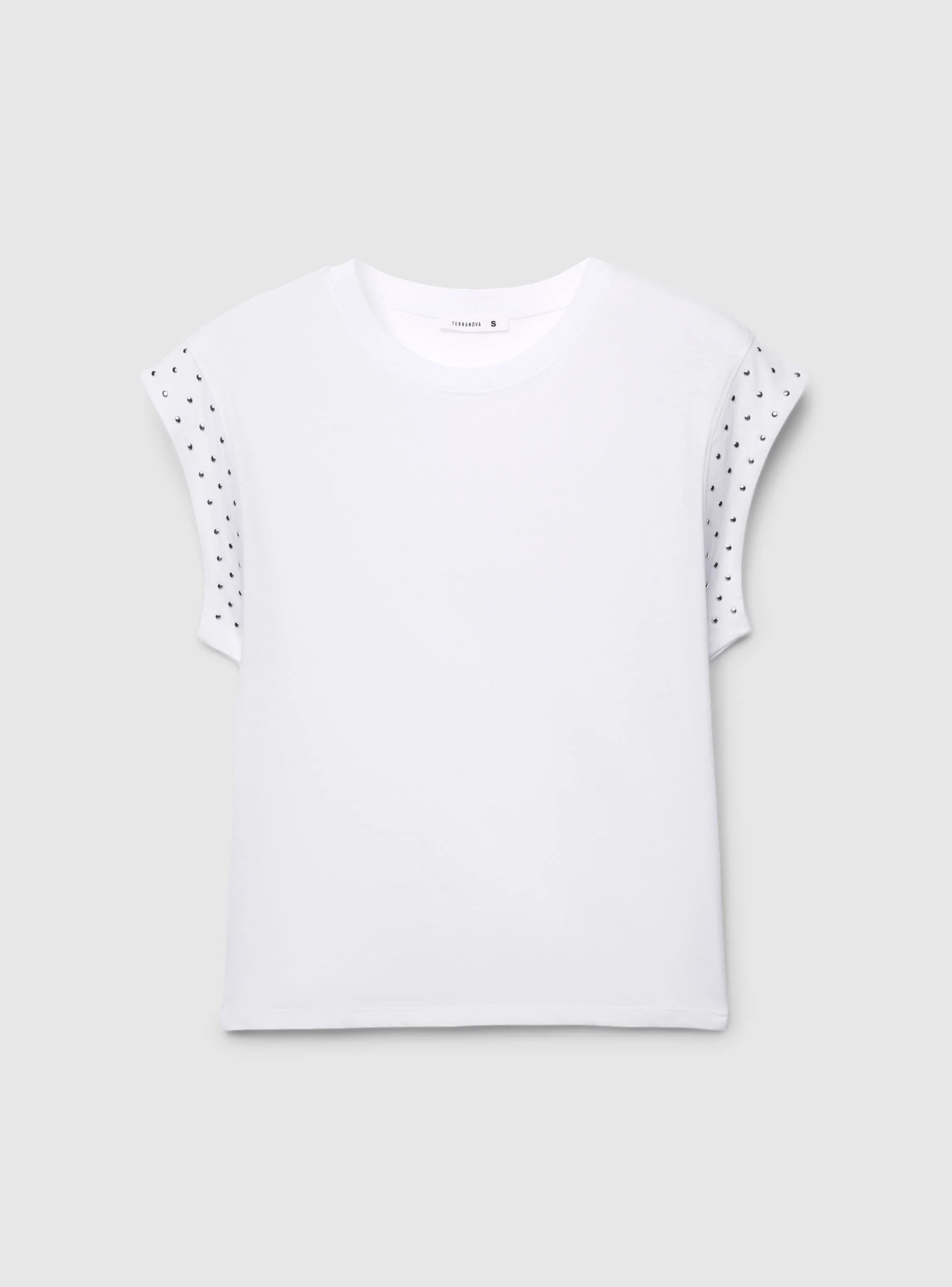 T-shirt con maniche con borchie - Image 5