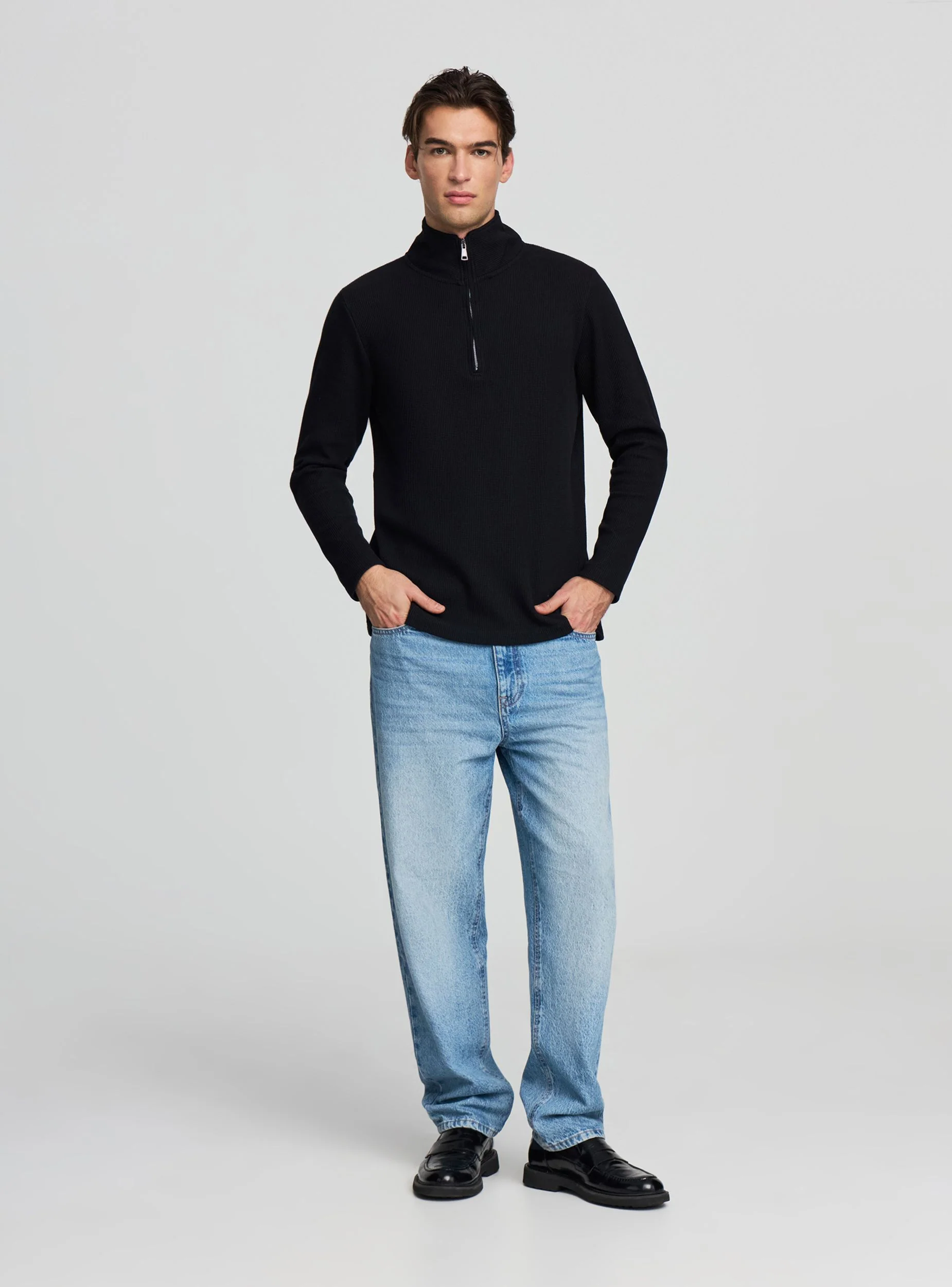 T-shirt con mezza zip - Image 3
