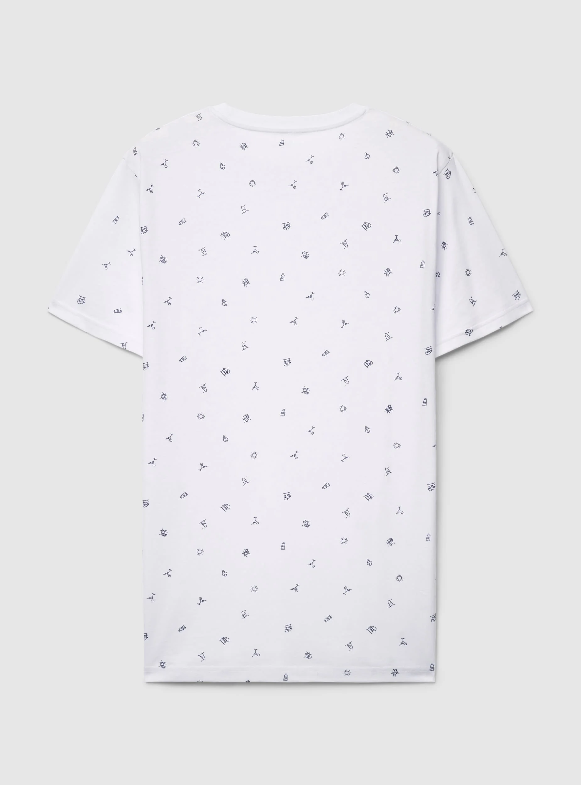 T-shirt con microstampa marina - Image 5