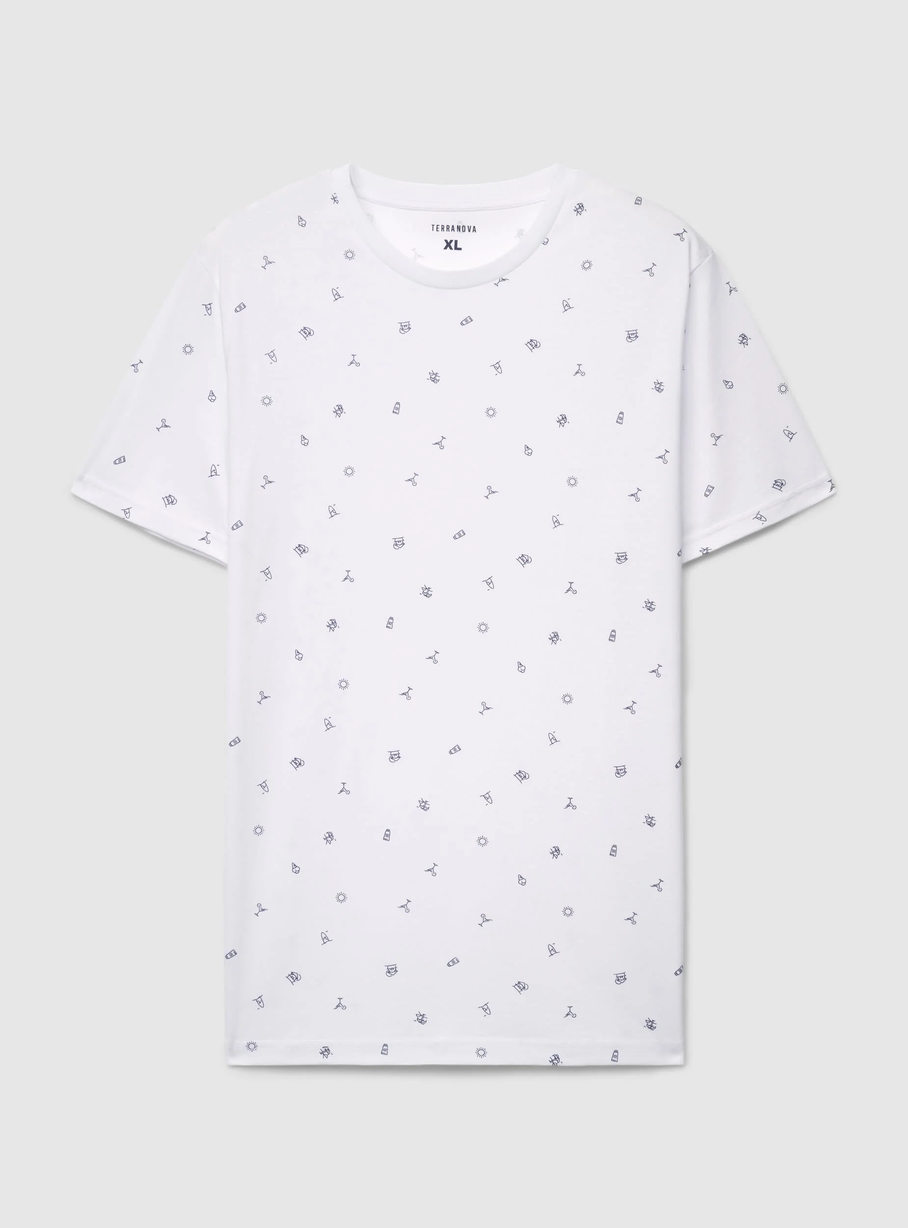 T-shirt con microstampa marina - Image 7