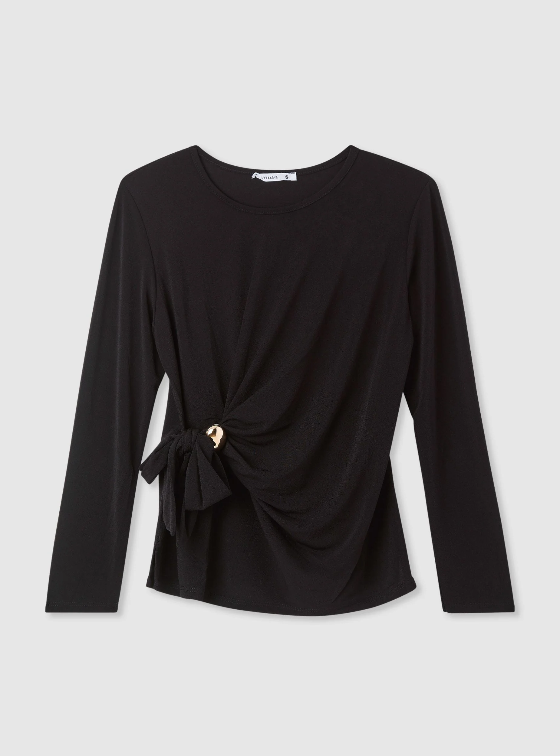 T-shirt con nodo laterale - Image 5