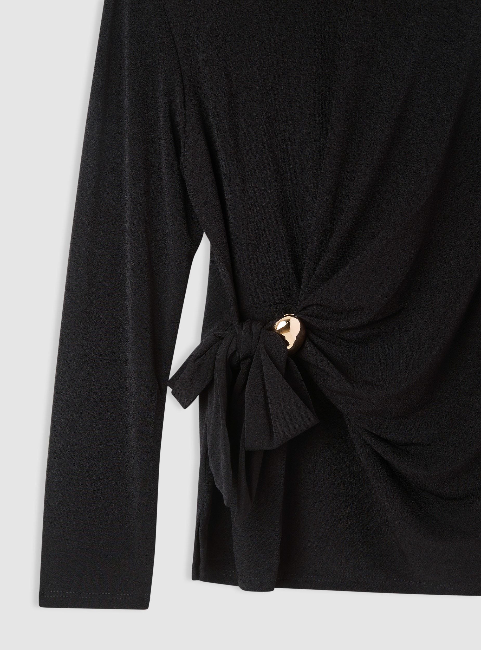 T-shirt con nodo laterale - Image 7