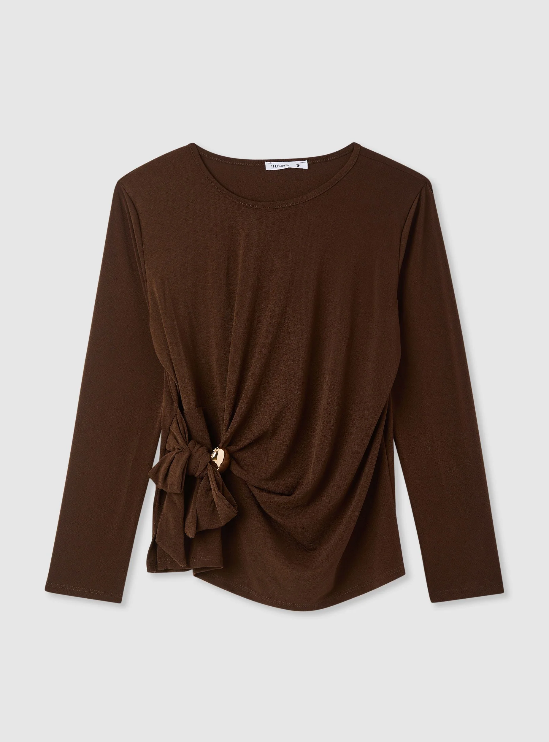 T-shirt con nodo laterale - Image 6
