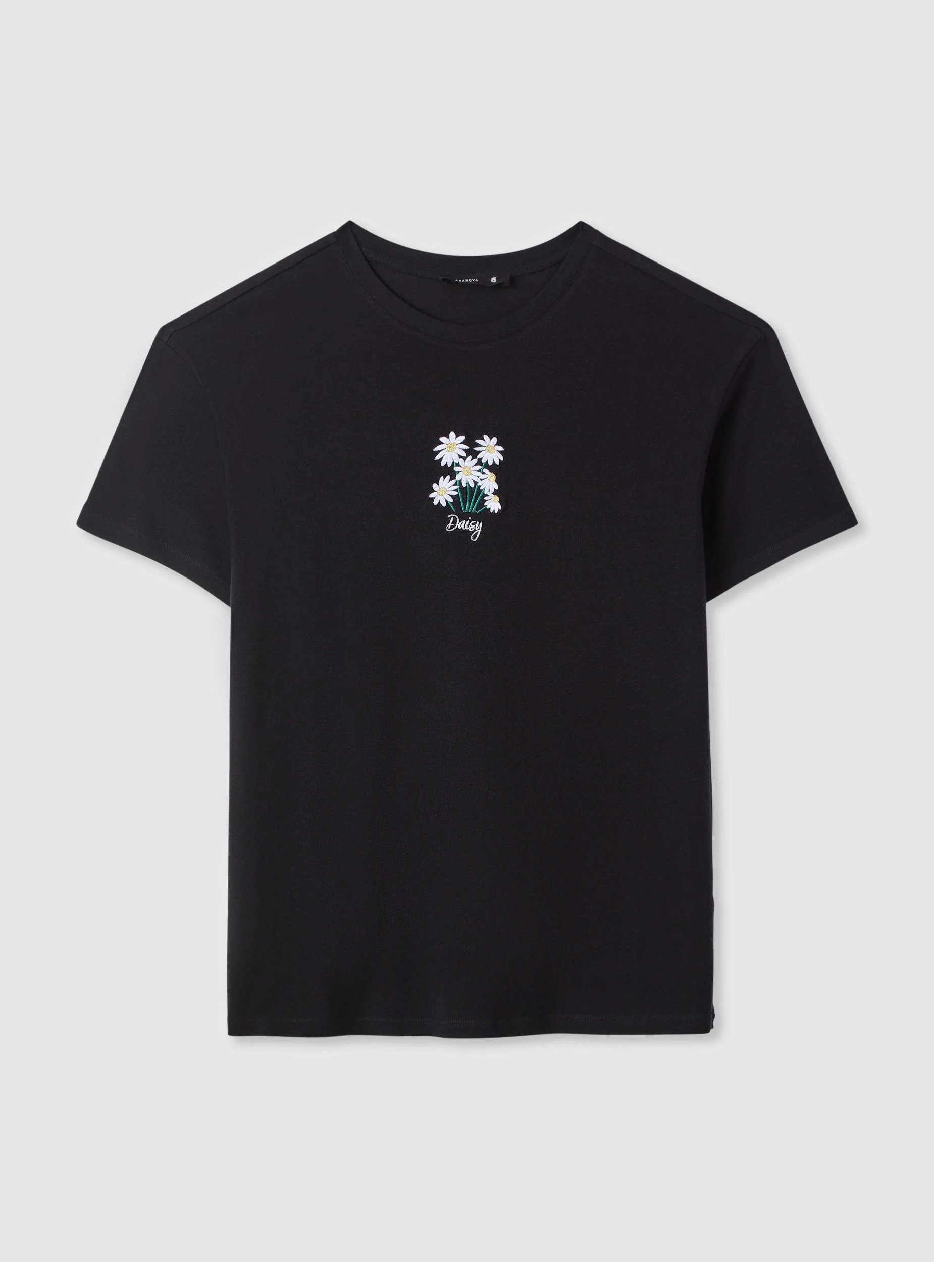 T-shirt con ricamo floreale - Image 5