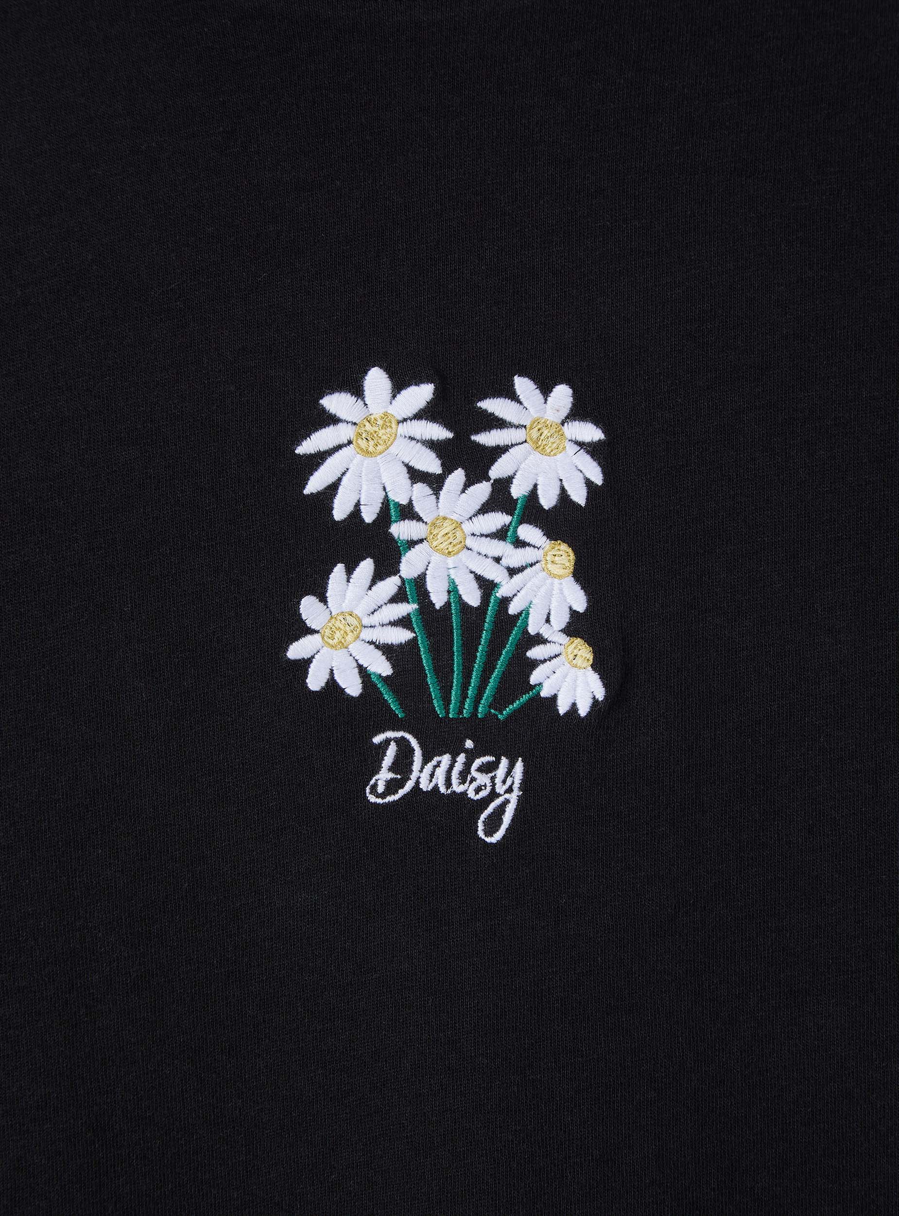 T-shirt con ricamo floreale - Image 7