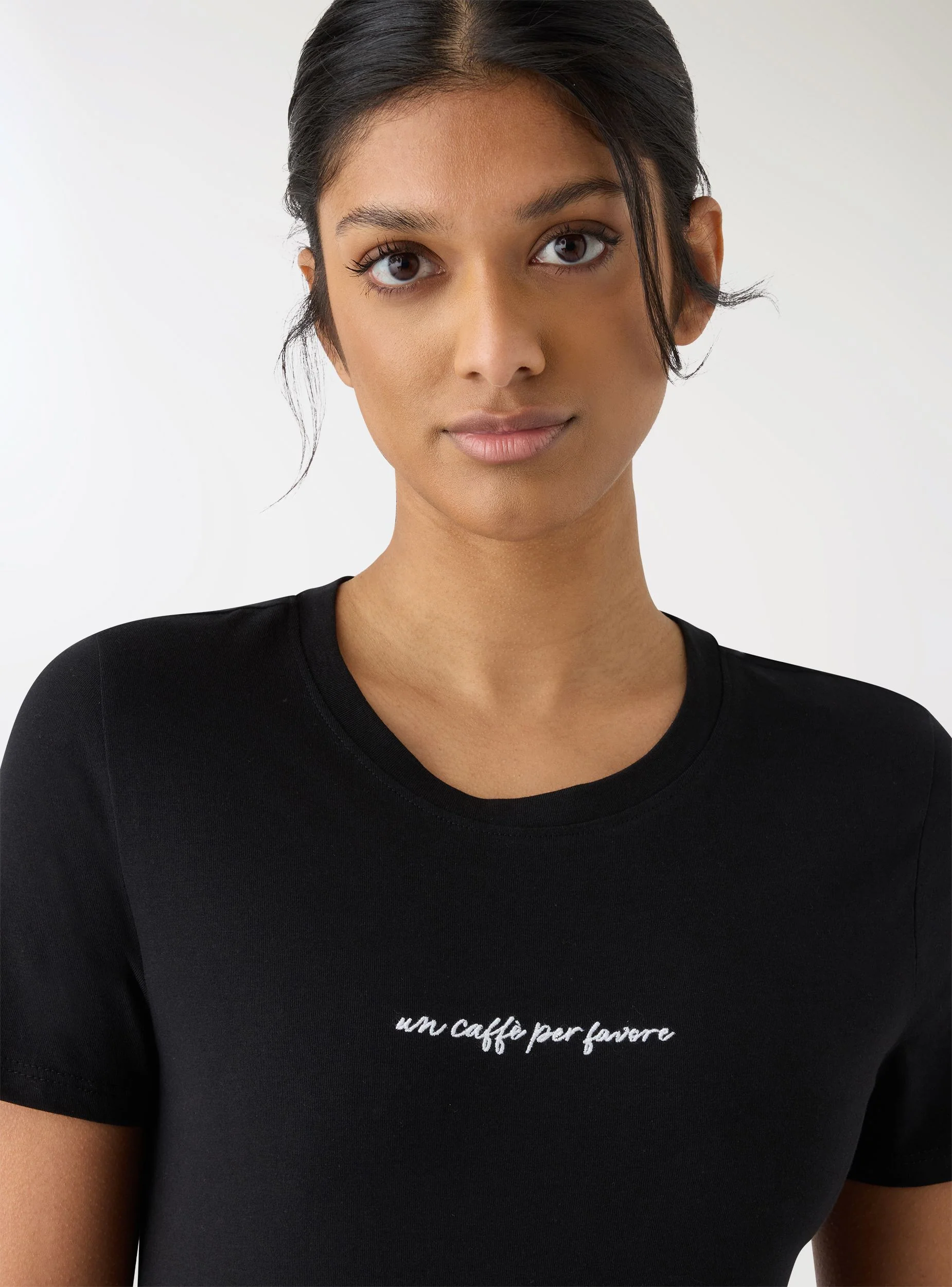 T-shirt con ricamo lettering - Image 4