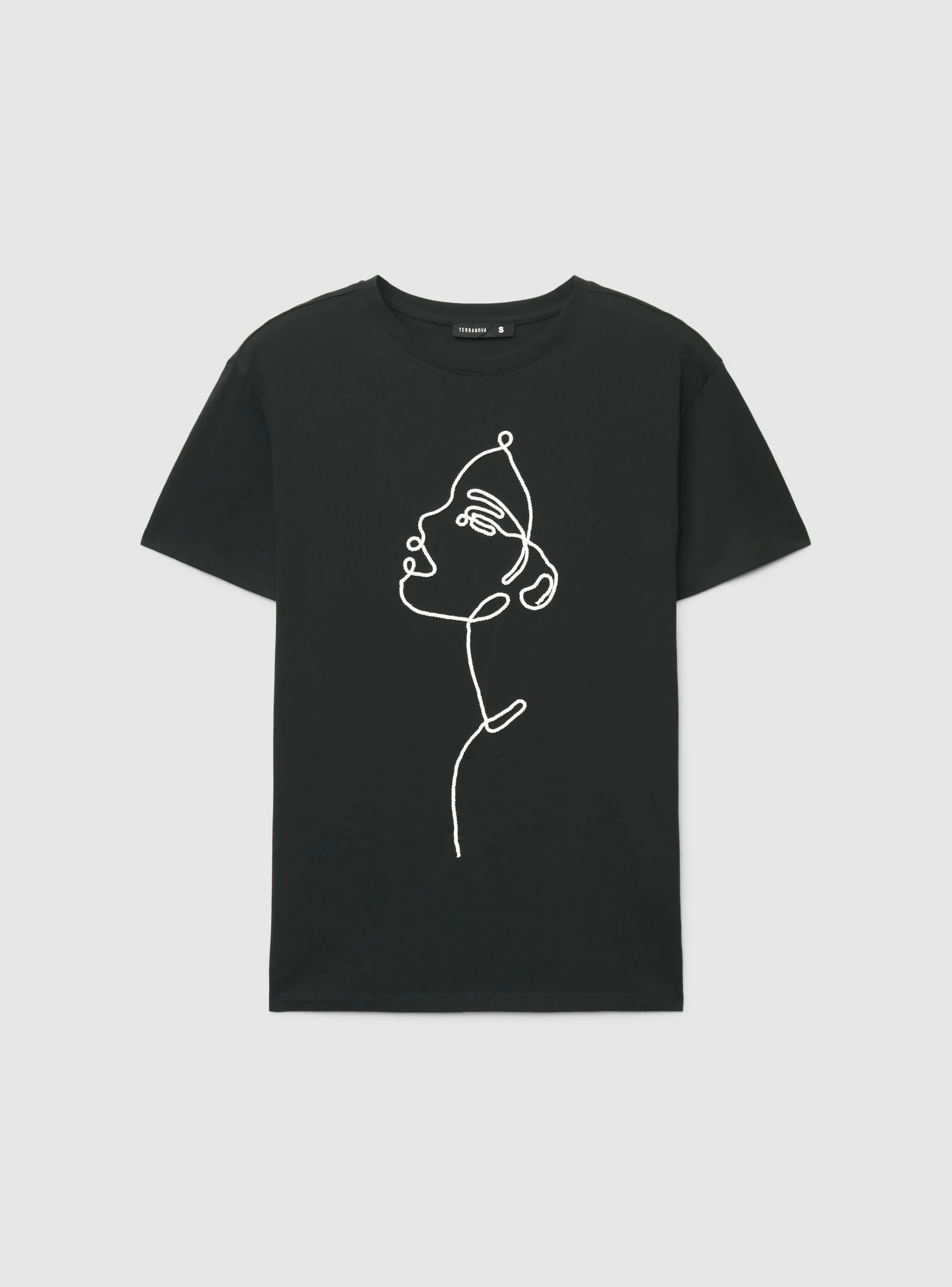 T-shirt con ricamo volto - Image 6