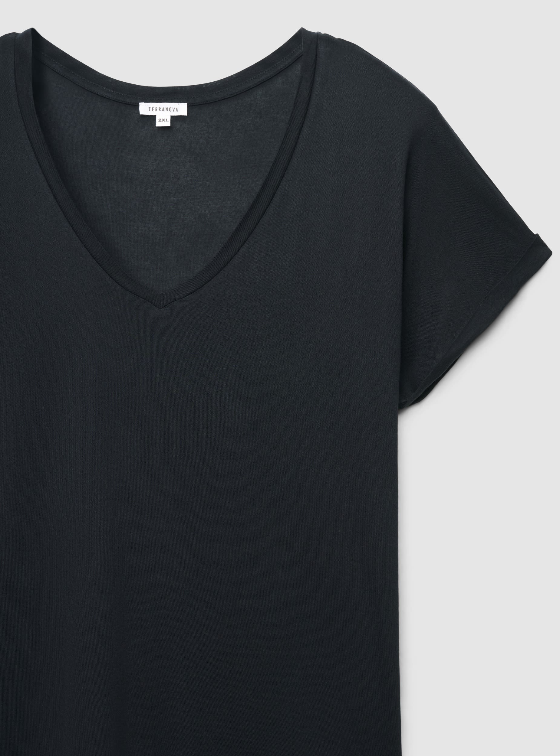 T-shirt con scollo a V - Image 5