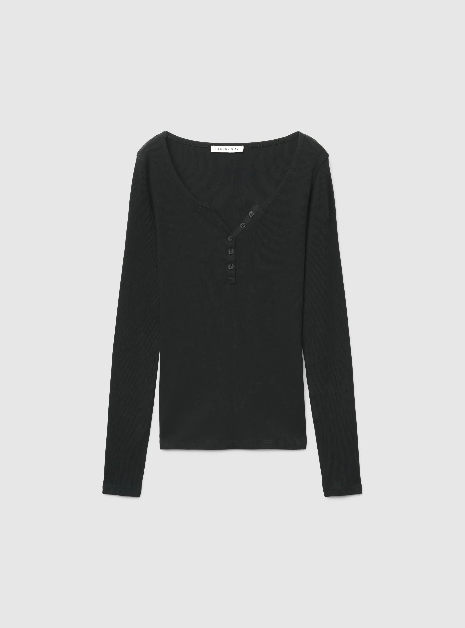 T-shirt con scollo serafino - Image 5