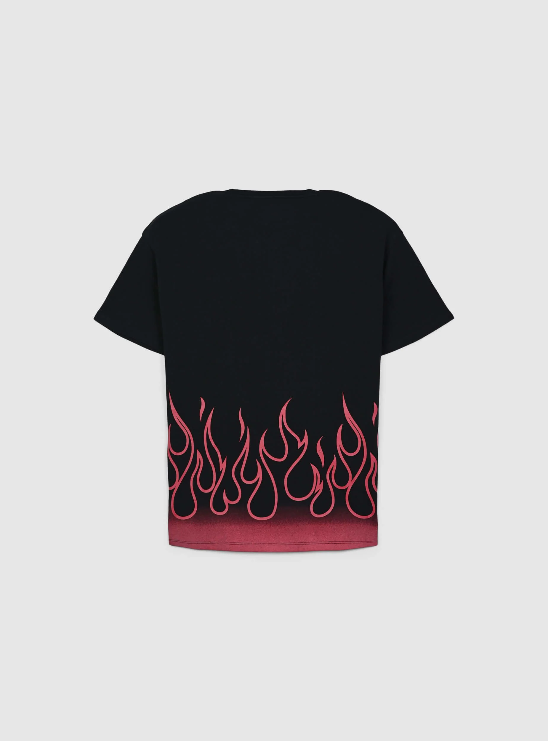 T-shirt con scritta e stampa fiamme - Image 6