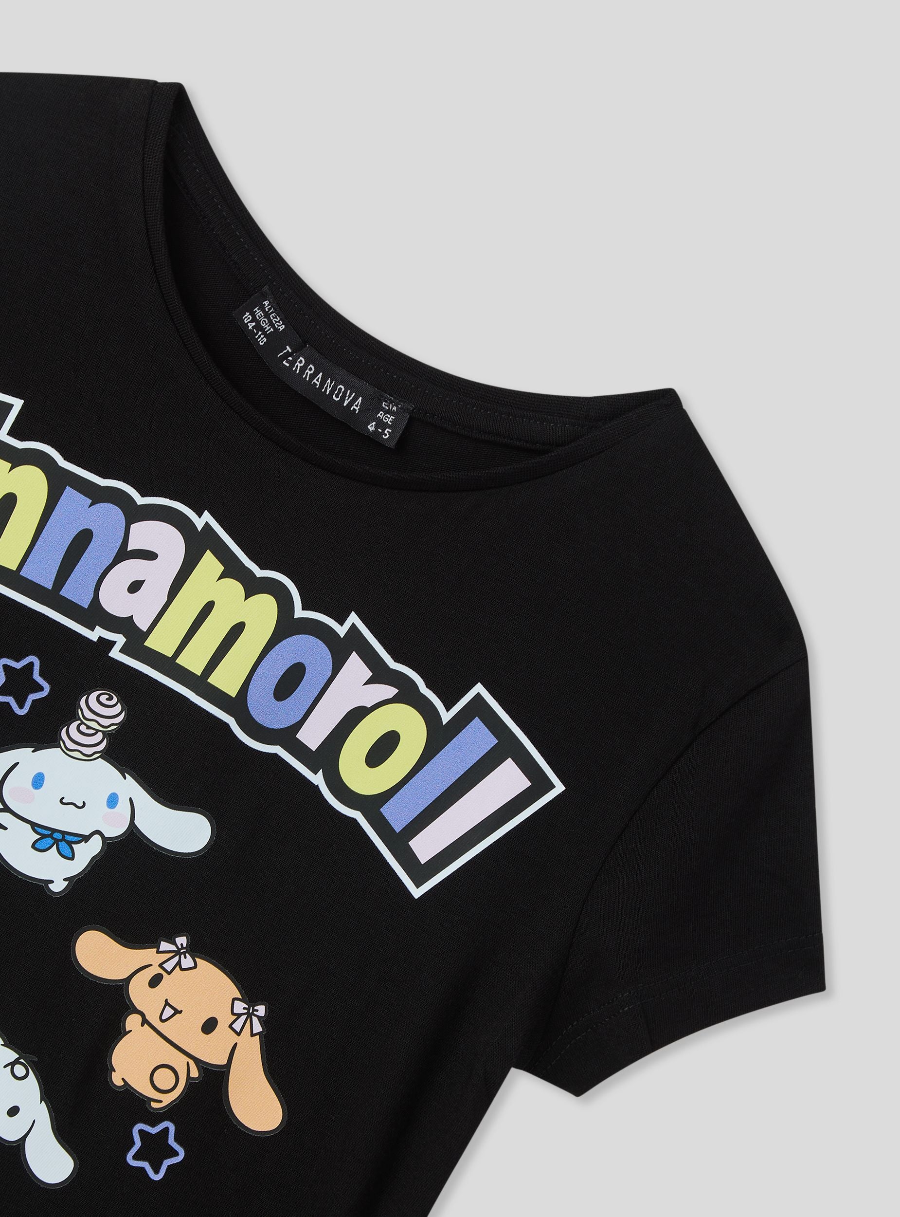 T-shirt con scritta e stampe Cinnamoroll® - Image 5
