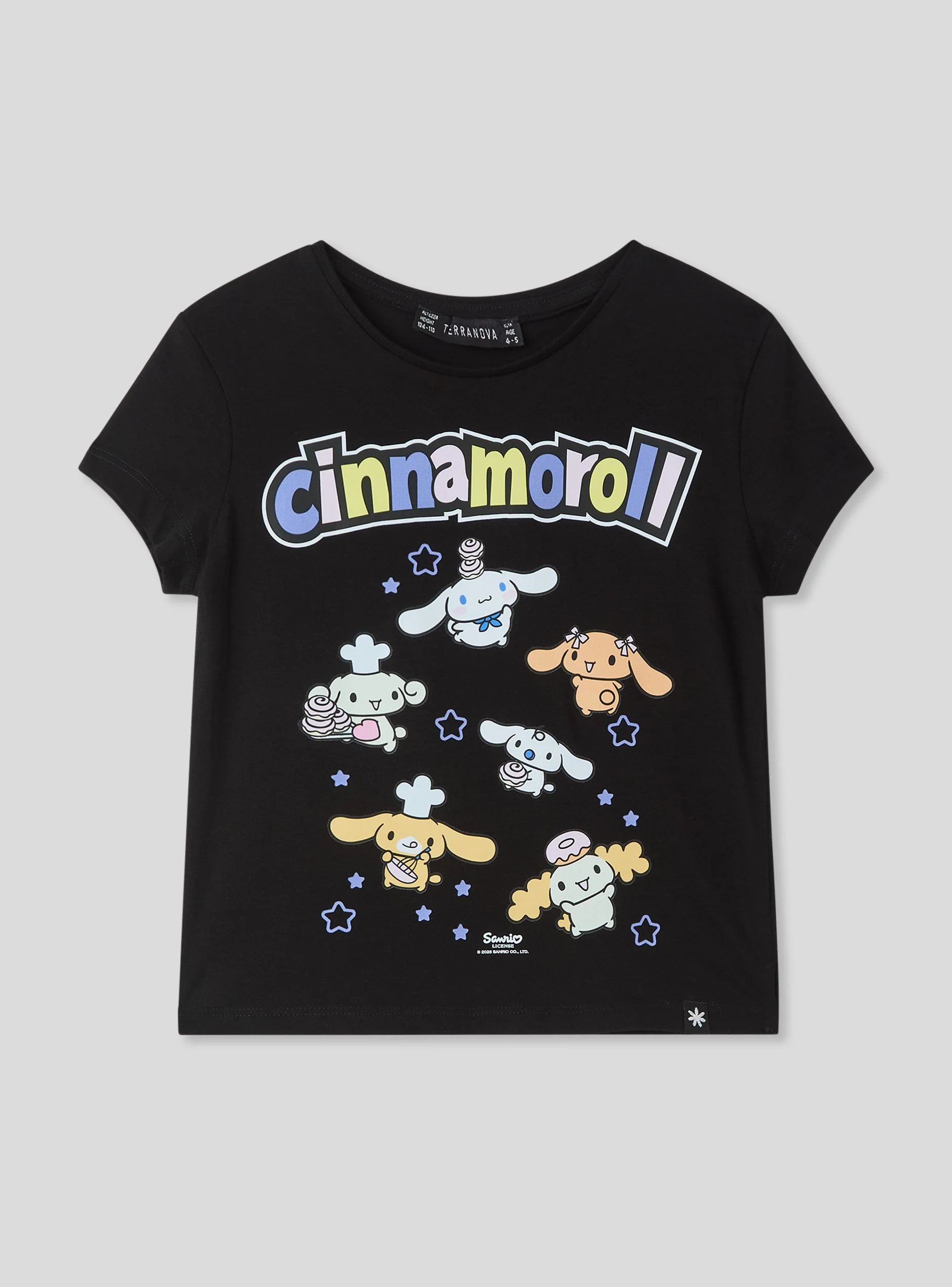 T-shirt con scritta e stampe Cinnamoroll® - Image 6