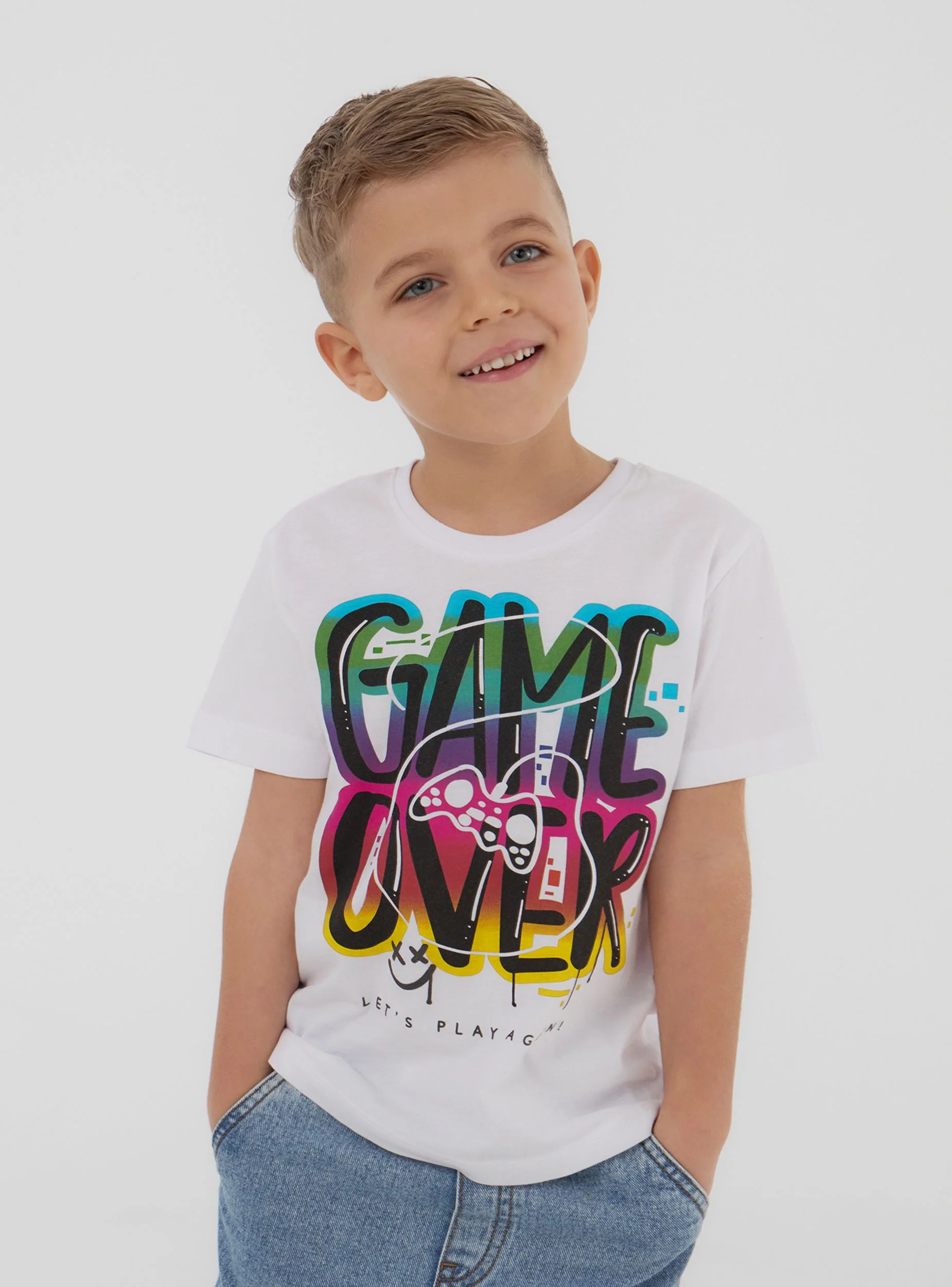 T-shirt con scritta gaming - Image 7