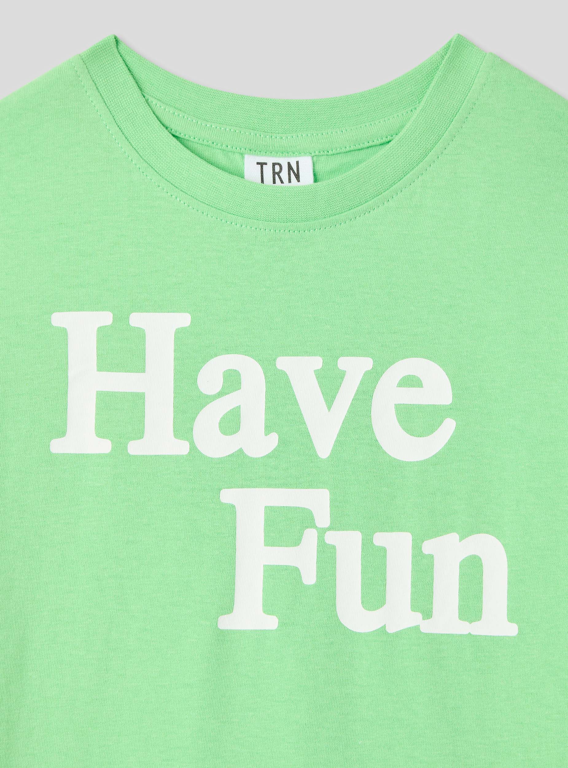 T-shirt con scritta Have Fun - Image 6