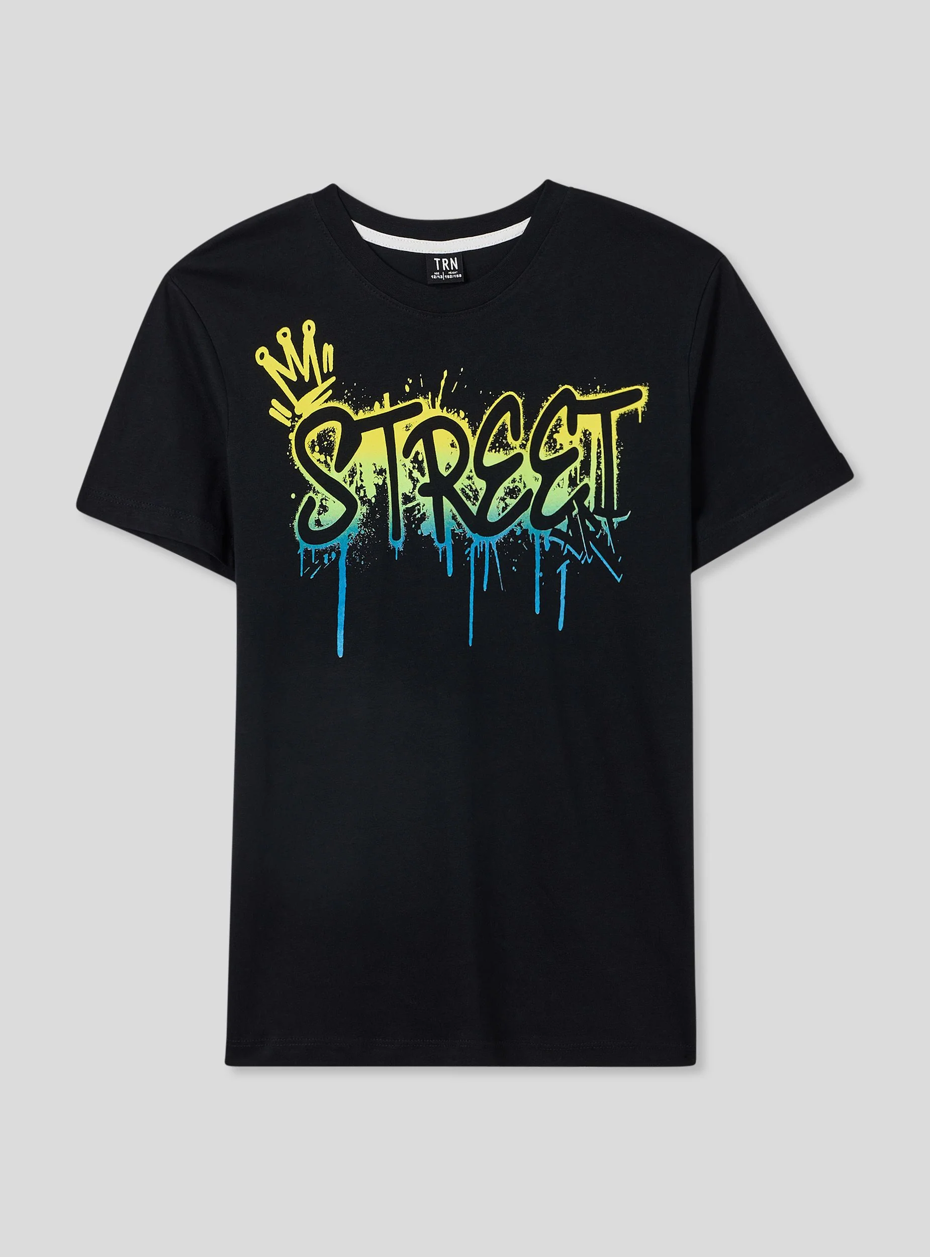 T-shirt con scritta in stile graffiti - Image 4