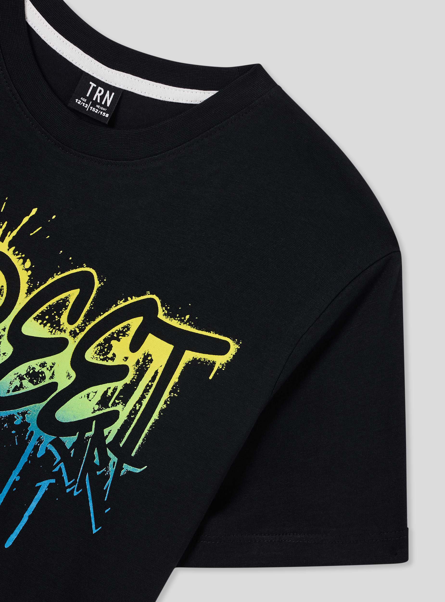 T-shirt con scritta in stile graffiti - Image 6