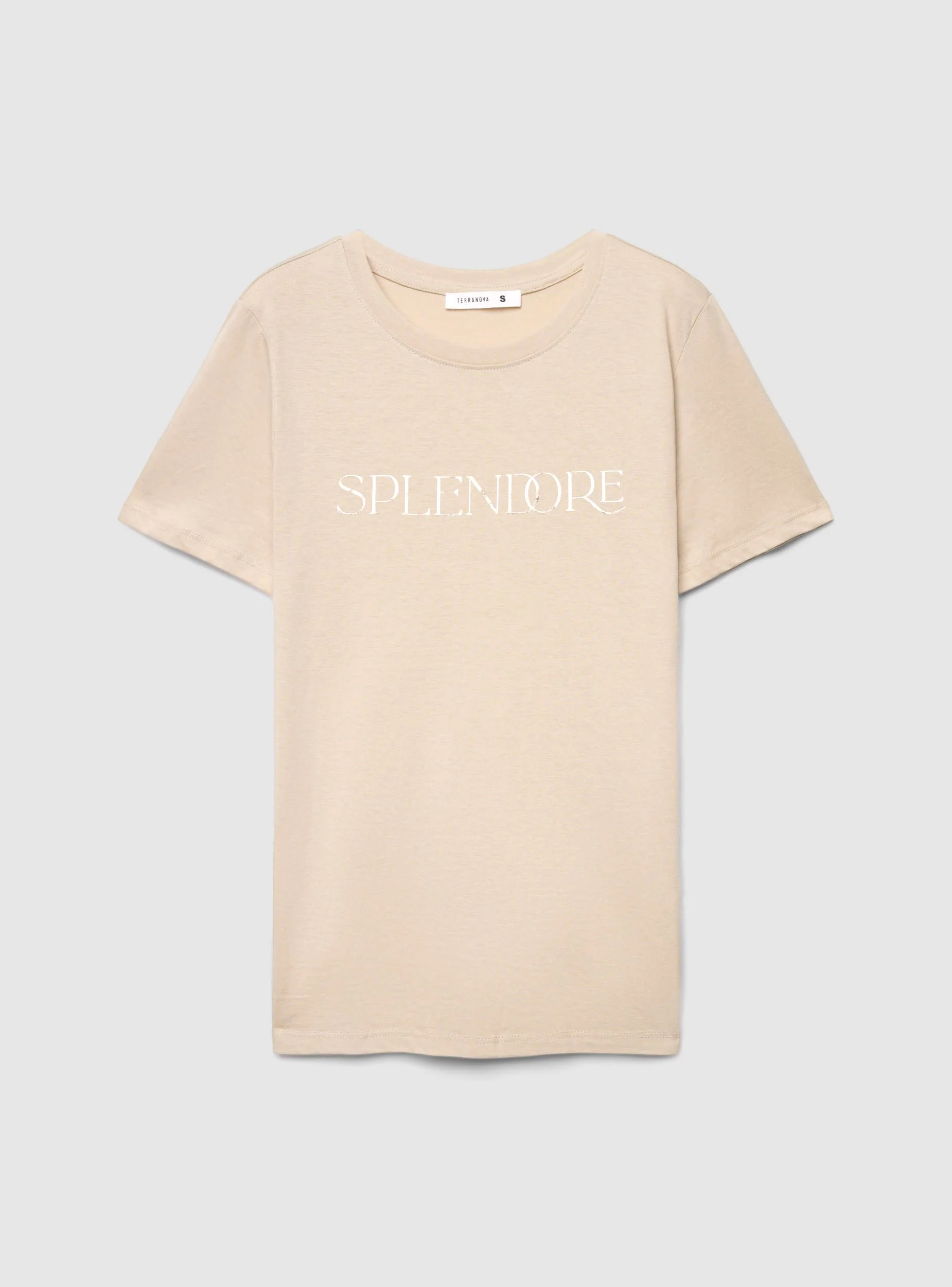 T-shirt con scritta laminata - Image 5