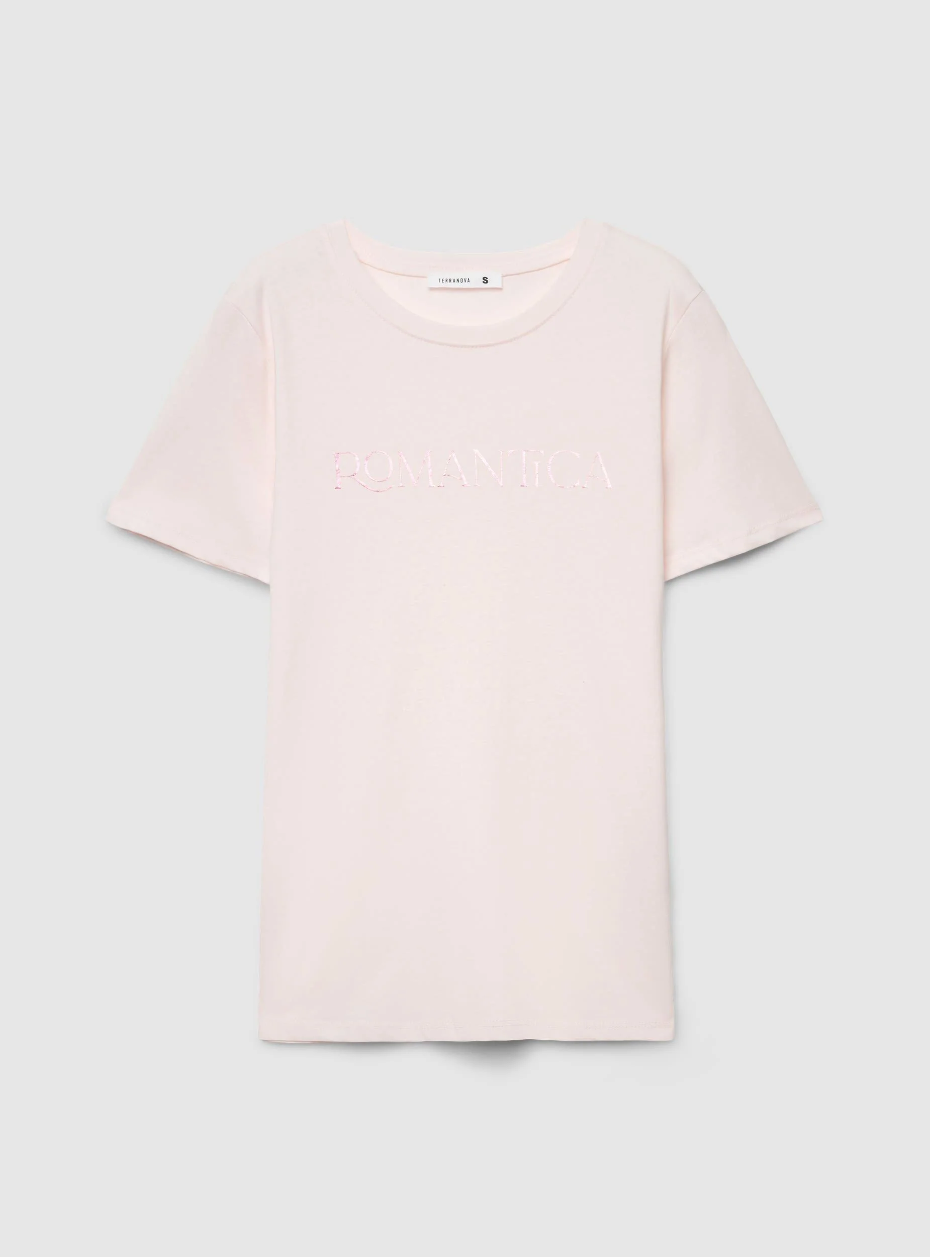 T-shirt con scritta laminata - Image 5