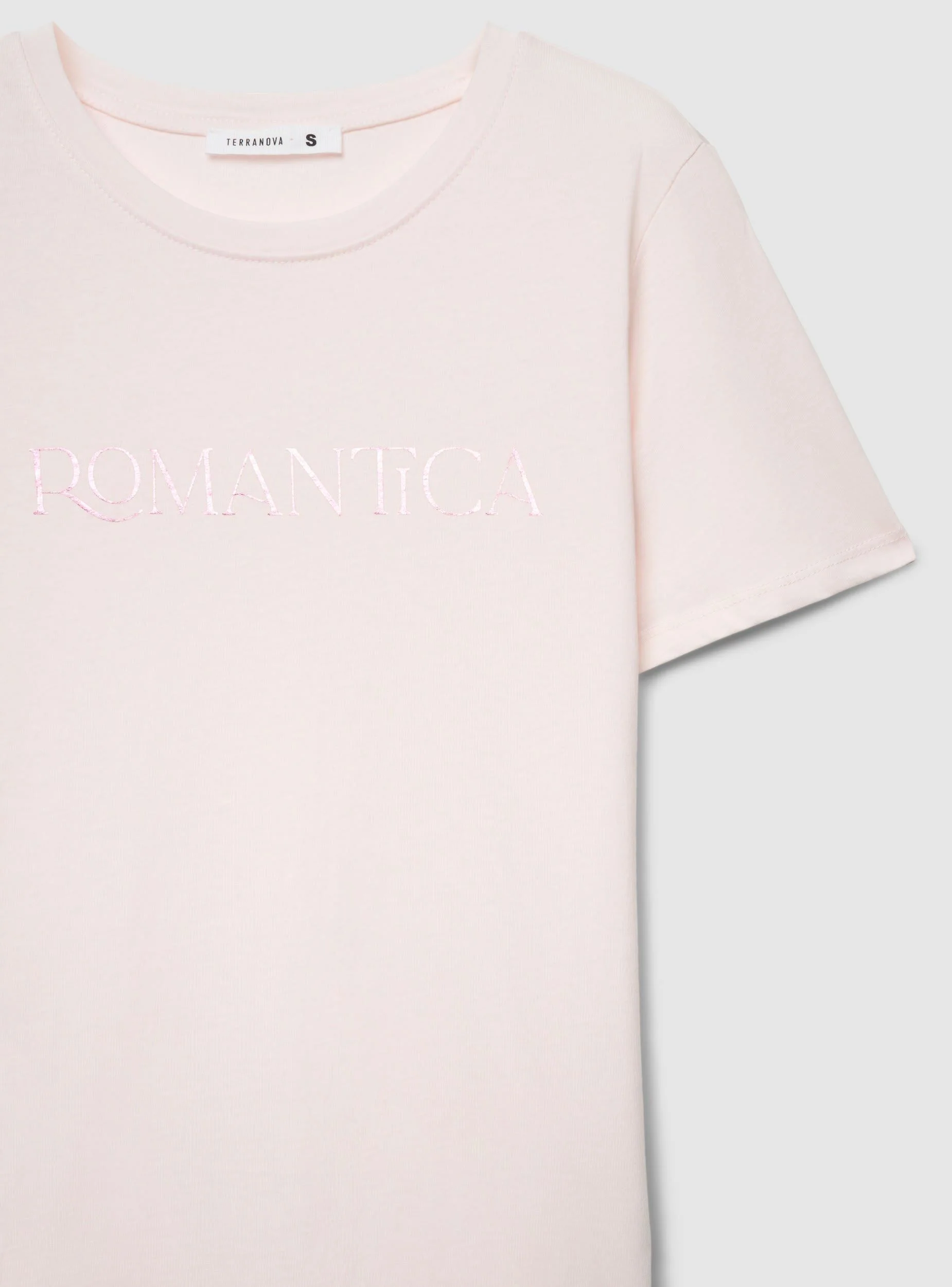 T-shirt con scritta laminata - Image 7