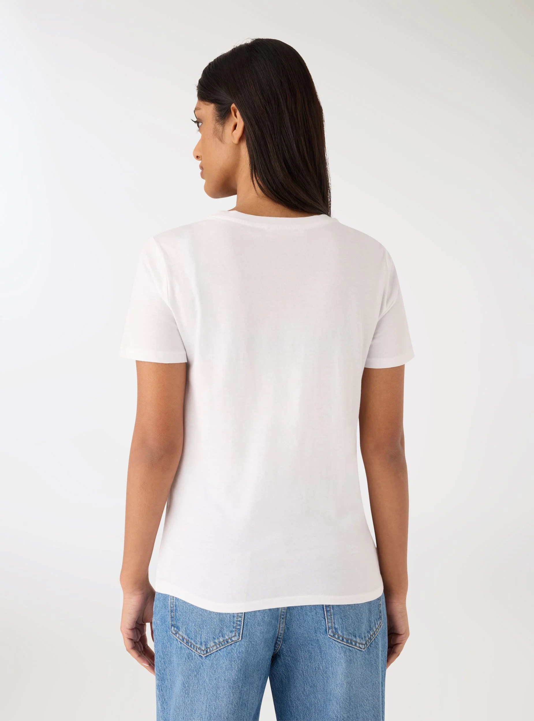 T-shirt con scritta laminata - Image 4