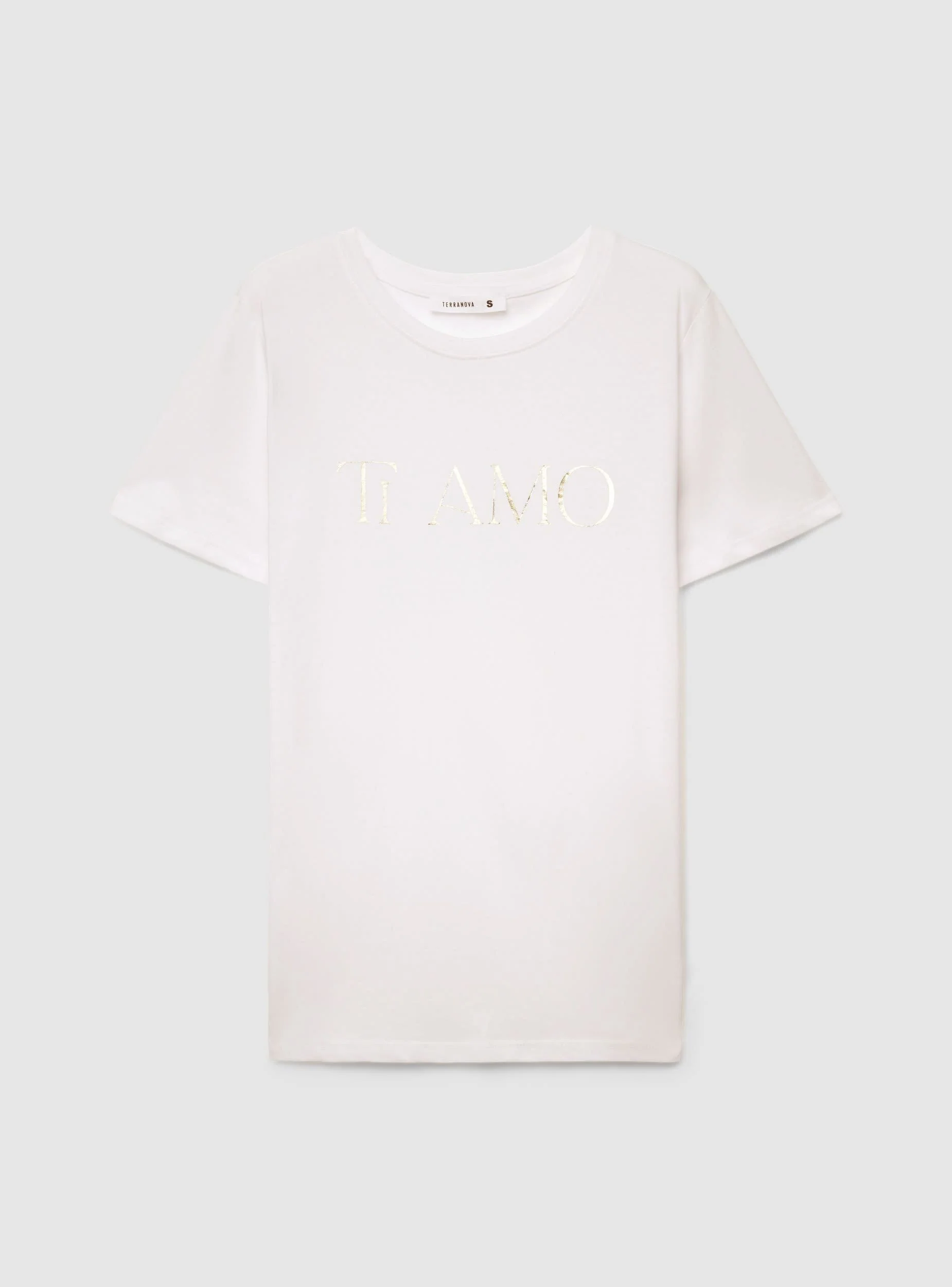 T-shirt con scritta laminata - Image 6