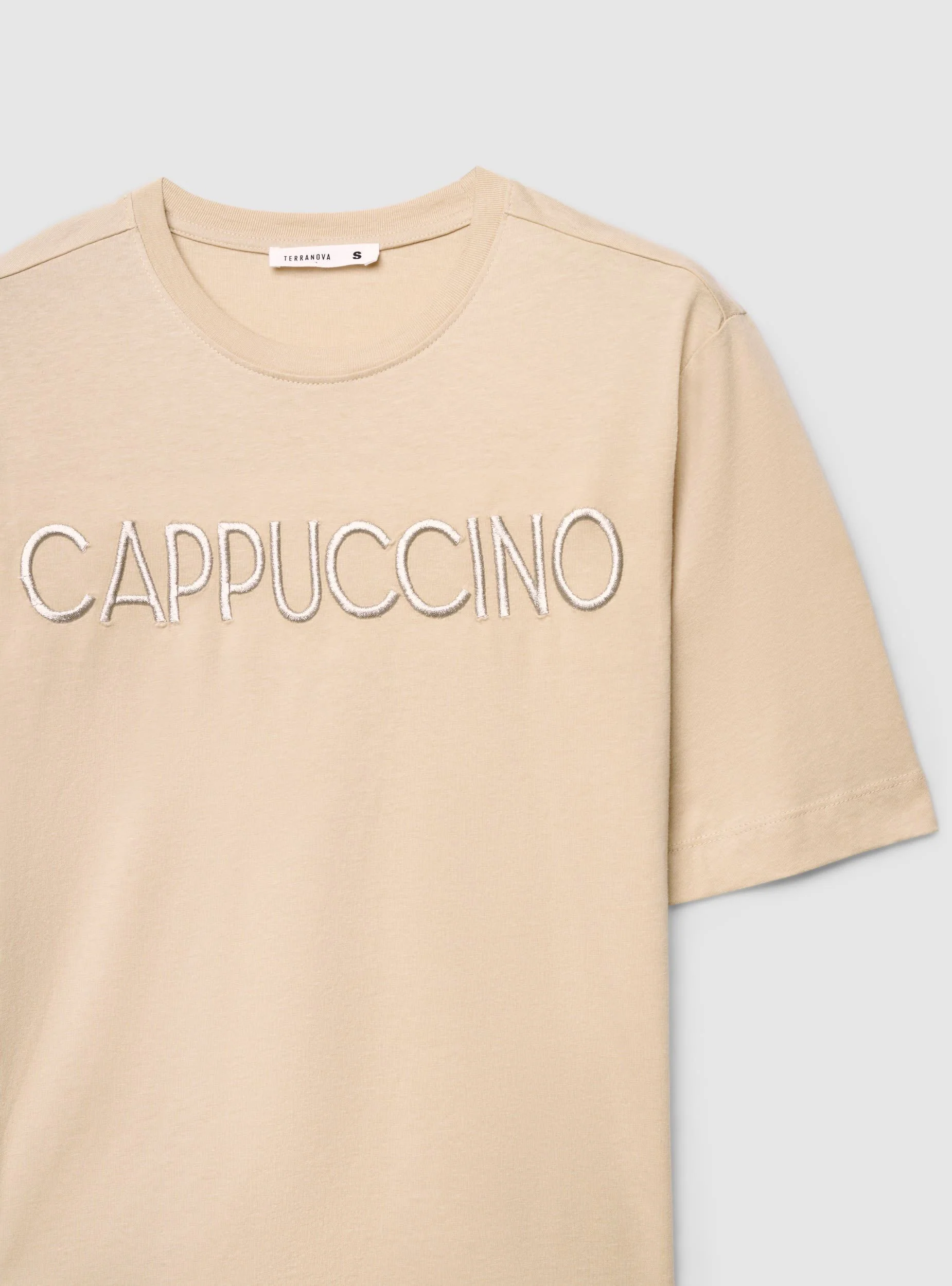 T-shirt con scritta ricamata - Image 7