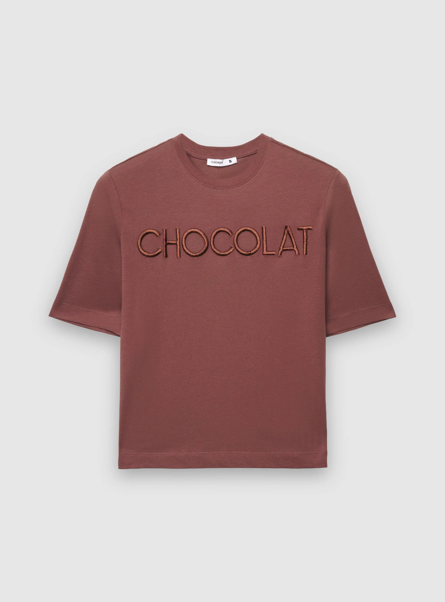 T-shirt con scritta ricamata - Image 5