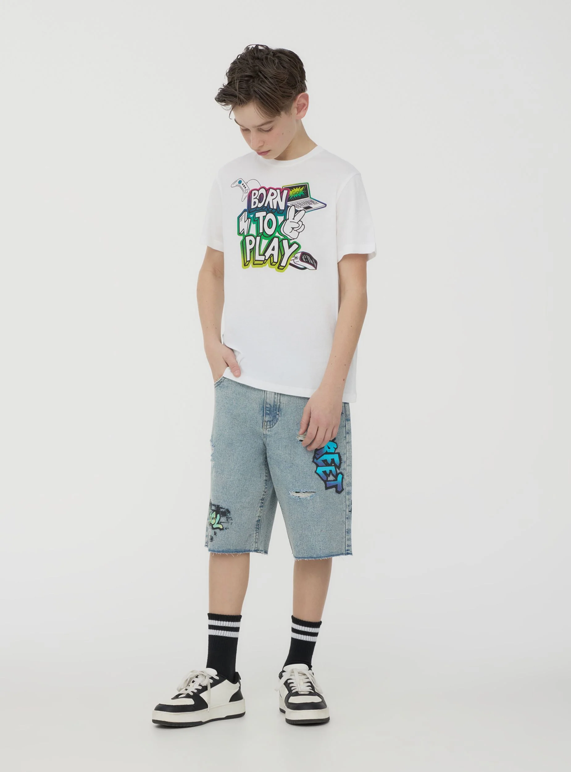 T-shirt con scritta simpatica - Image 2