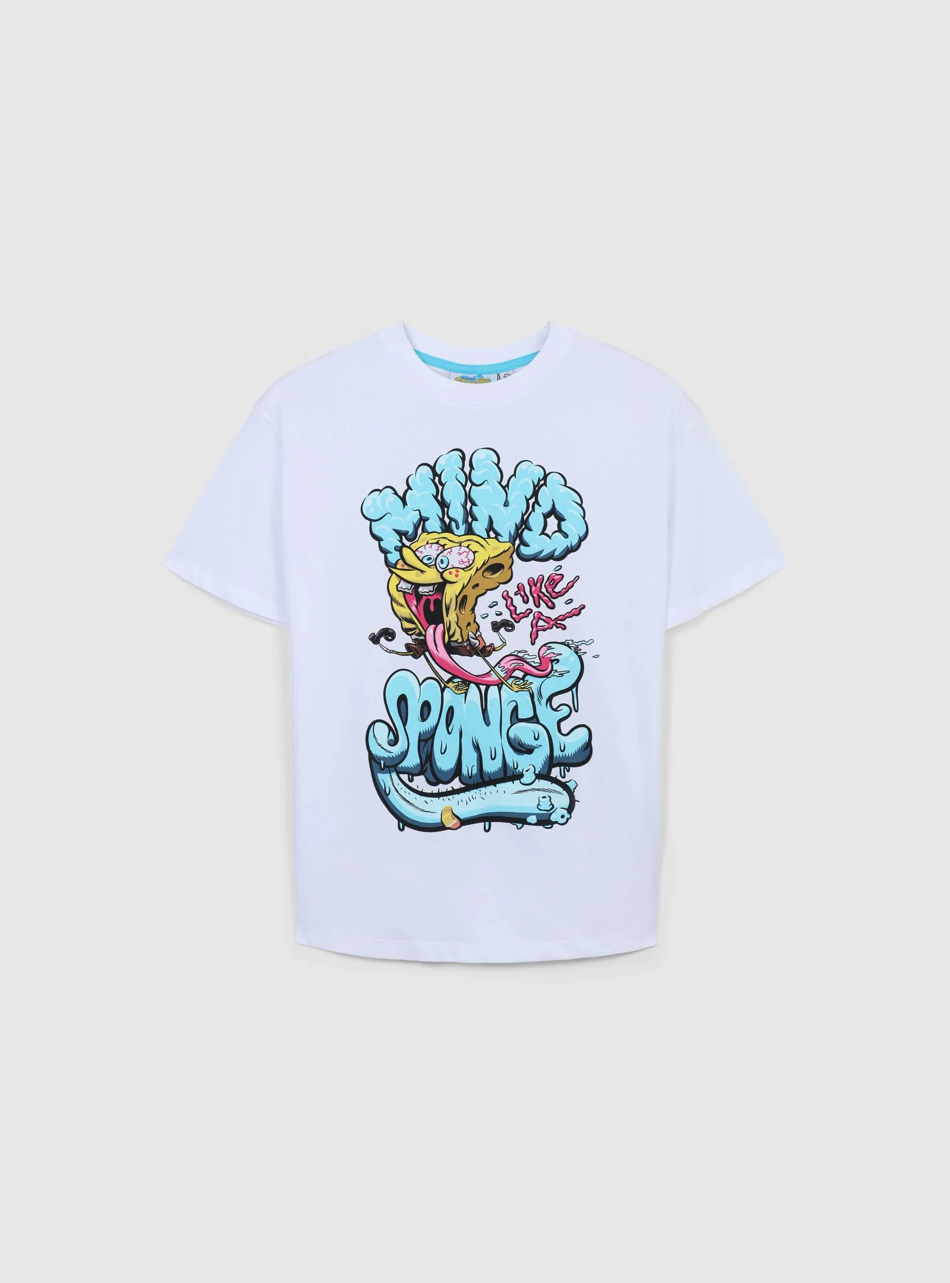 T-shirt con scritte e stampa Spongebob® - Image 7