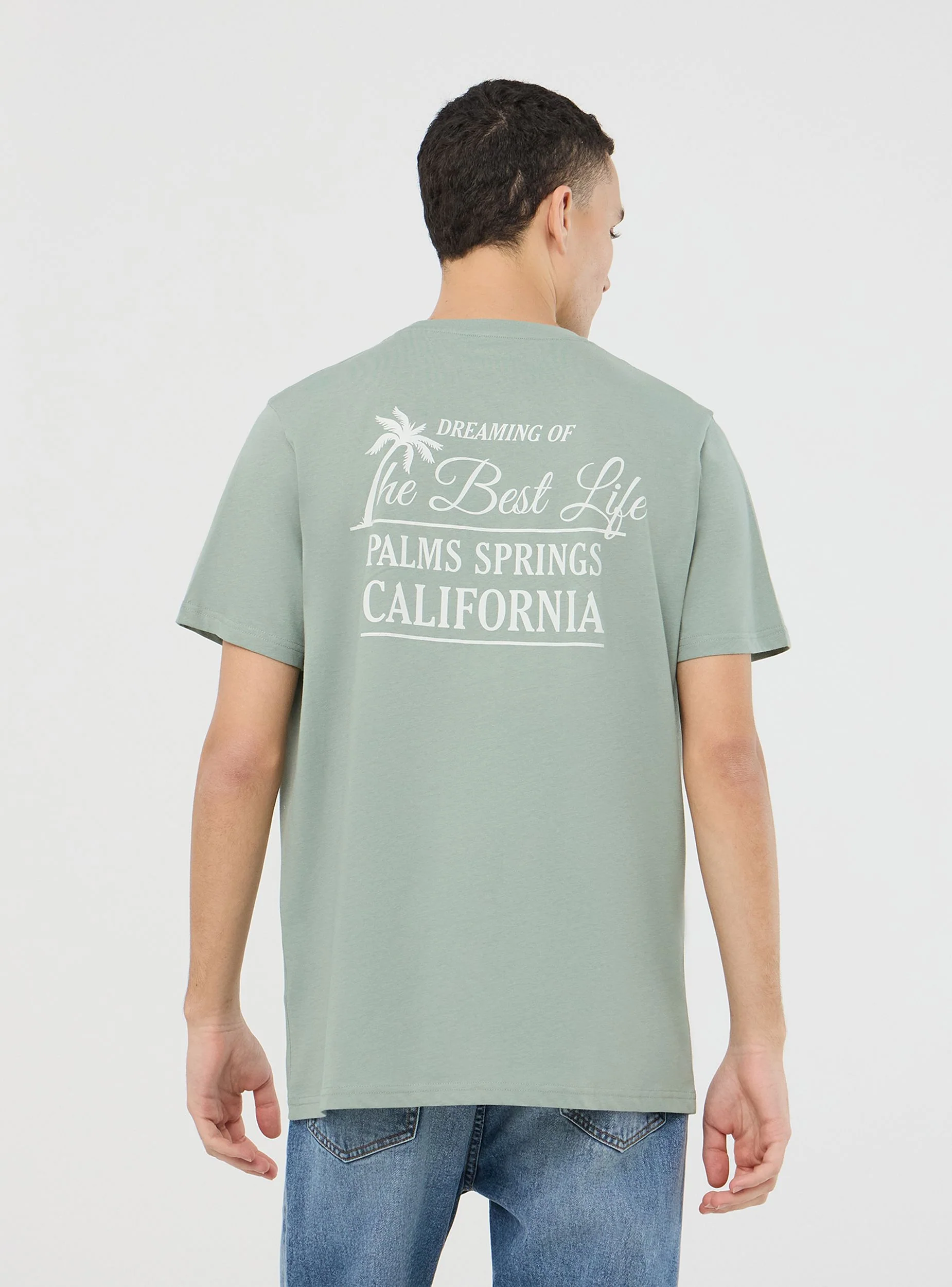 T-shirt con scritte fronte/retro