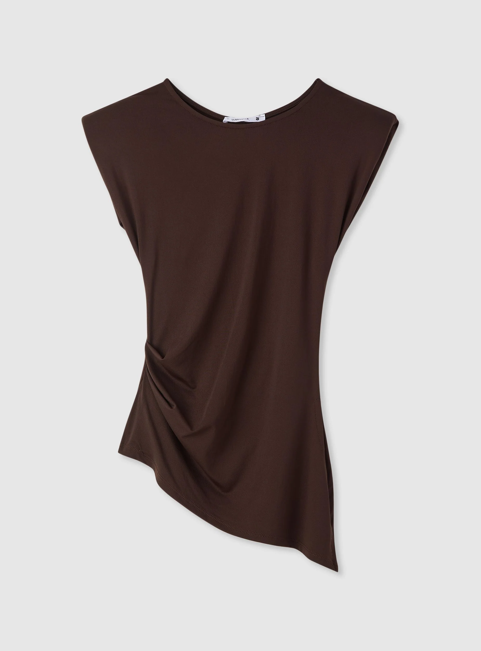 T-shirt con spalla asimmetrica e schiena scoperta - Image 6