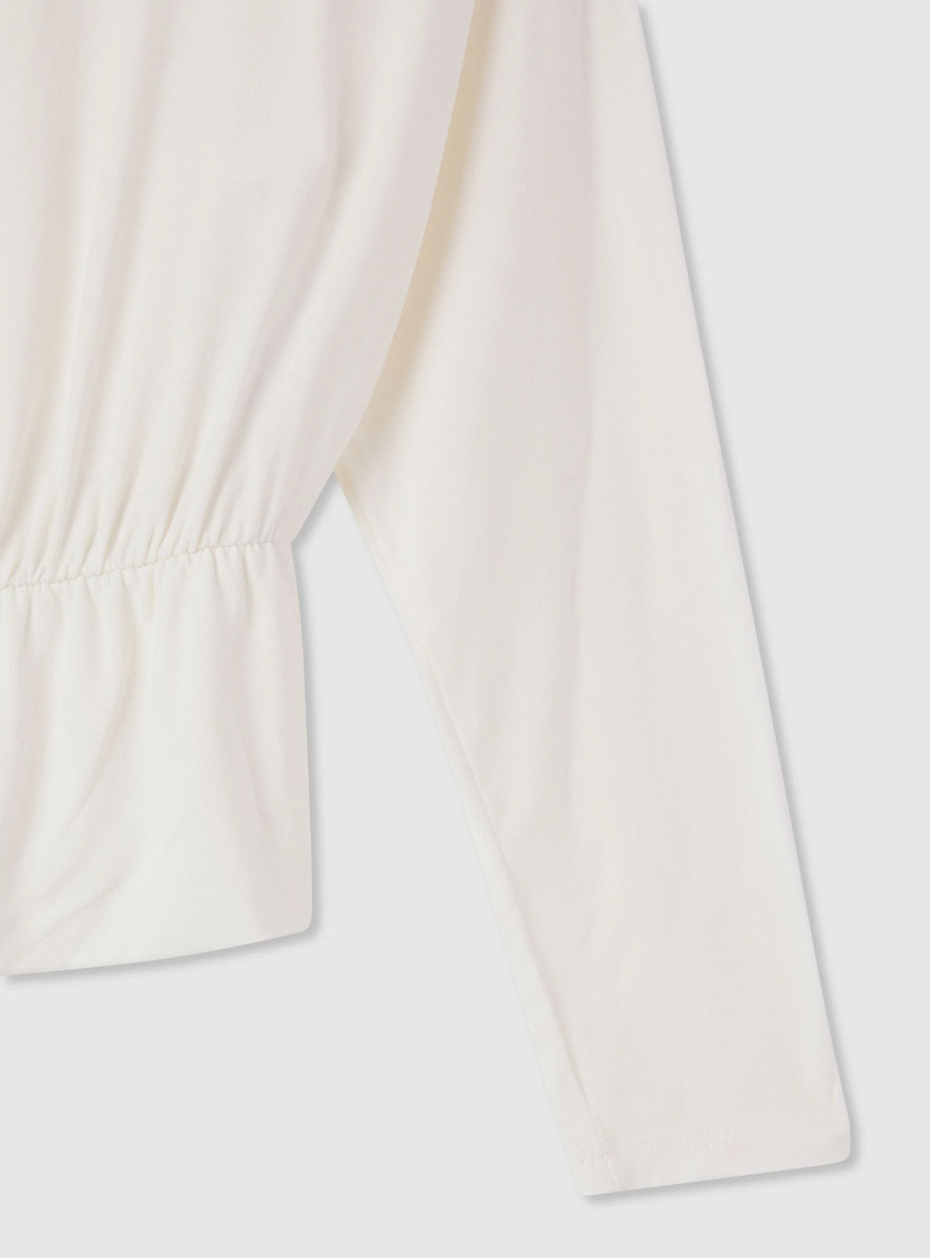 T-shirt con spalle scoperte e vita con elastico - Image 6