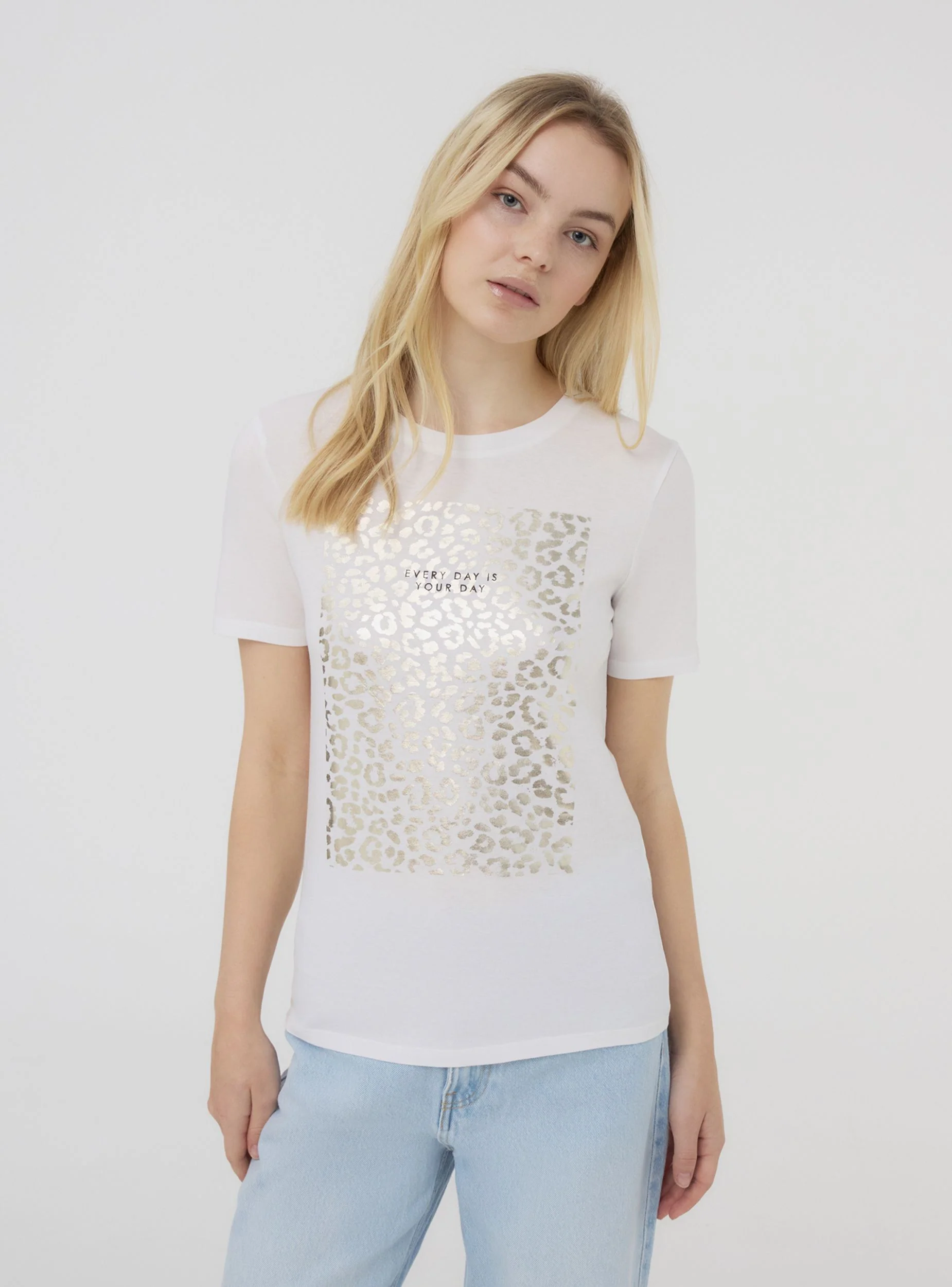 T-shirt con stampa a fantasia laminata - Image 3