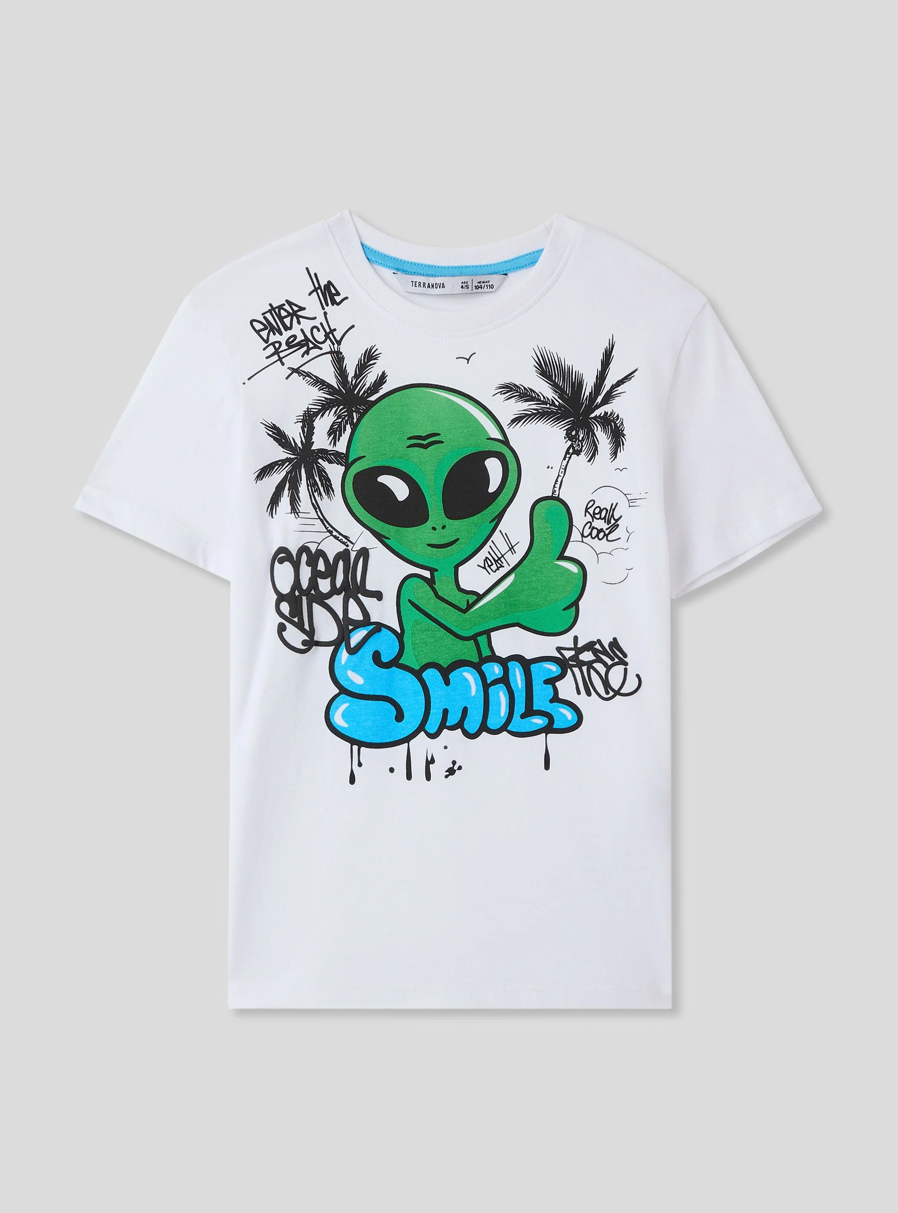 T-shirt con stampa alieno - Image 4