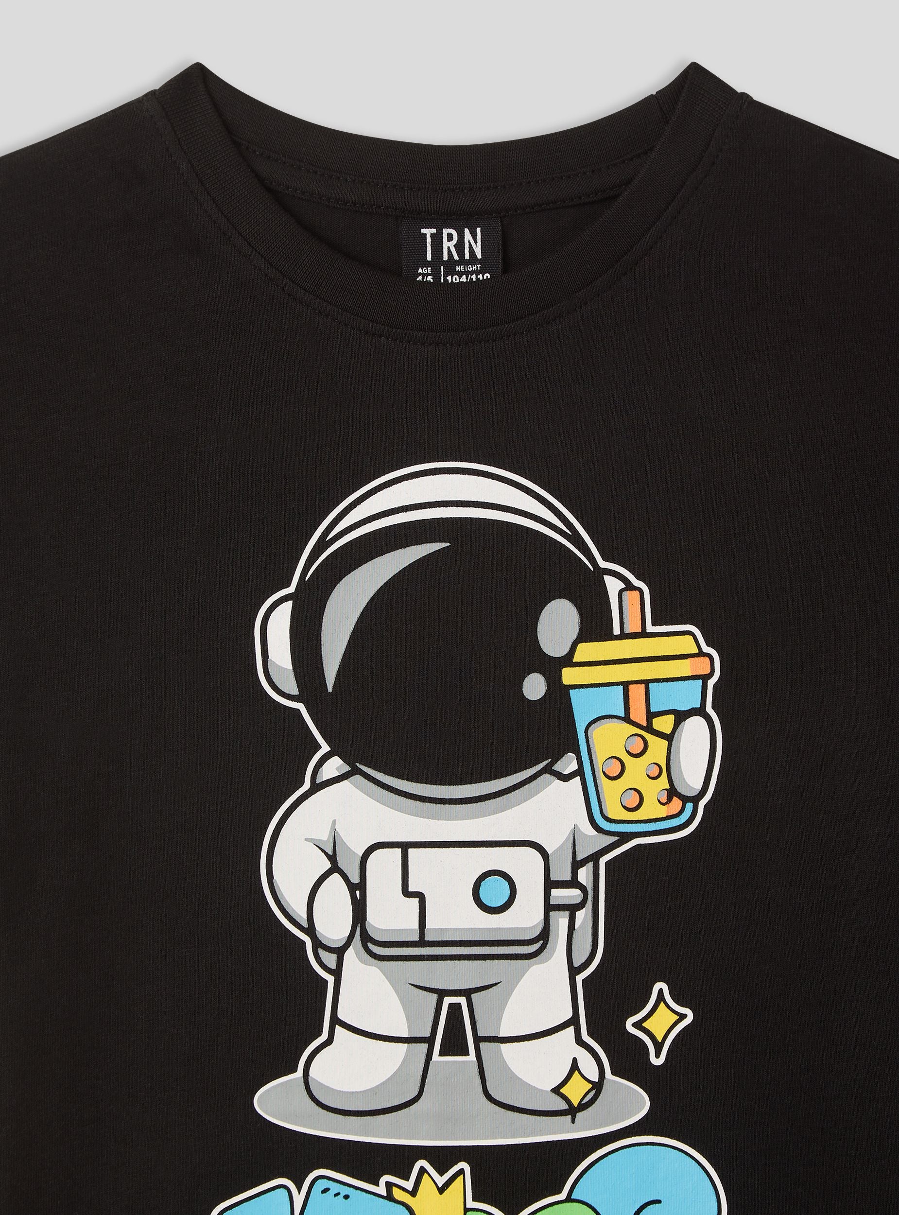 T-shirt con stampa astronauta - Image 6