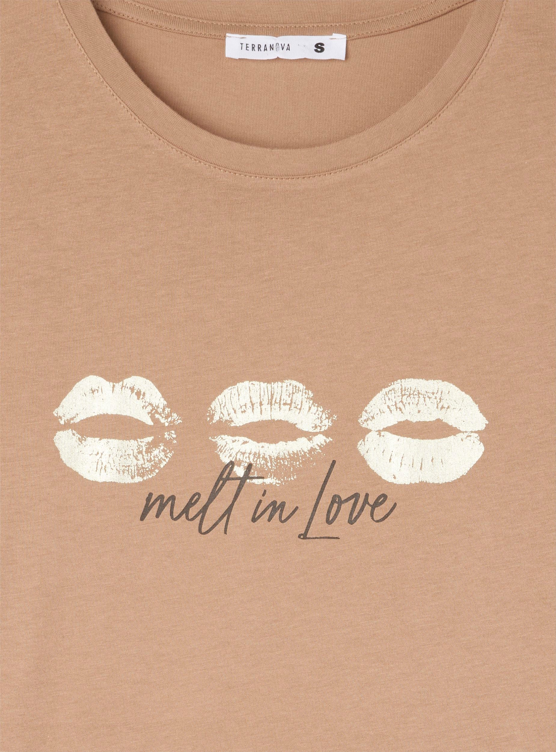 T-shirt con stampa bocche - Image 5