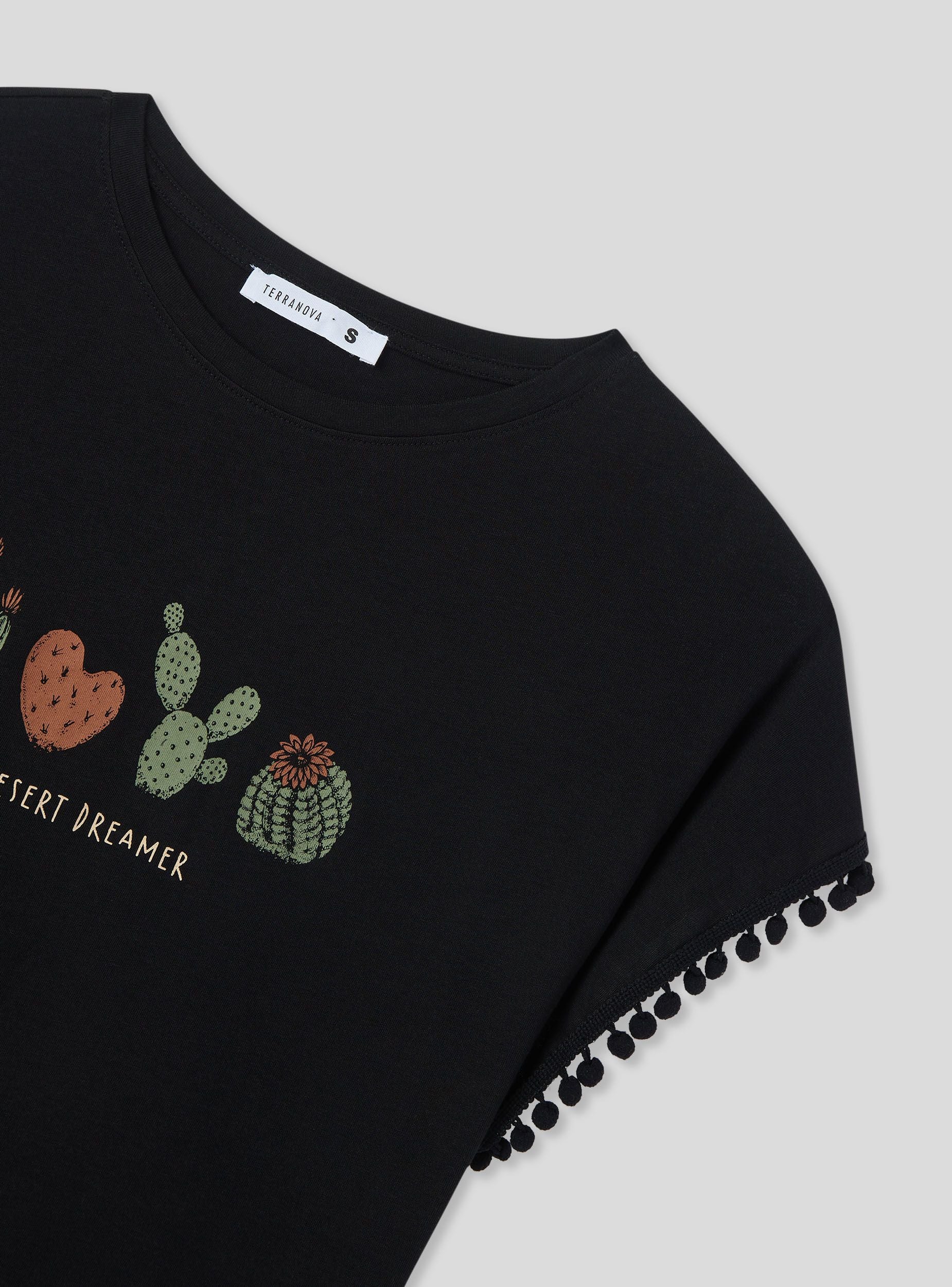 T-shirt con stampa cactus - Image 4