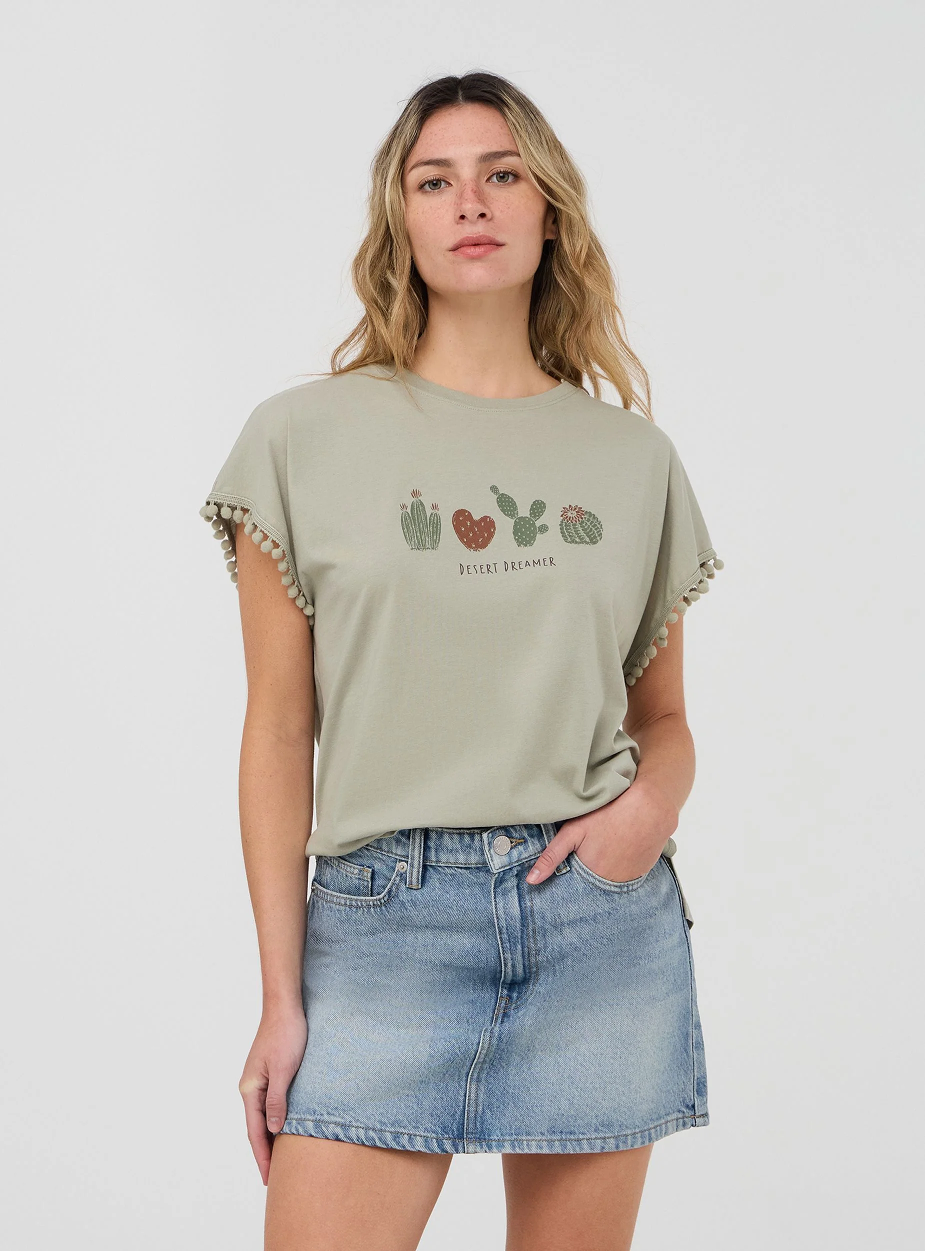 T-shirt con stampa cactus - Image 3