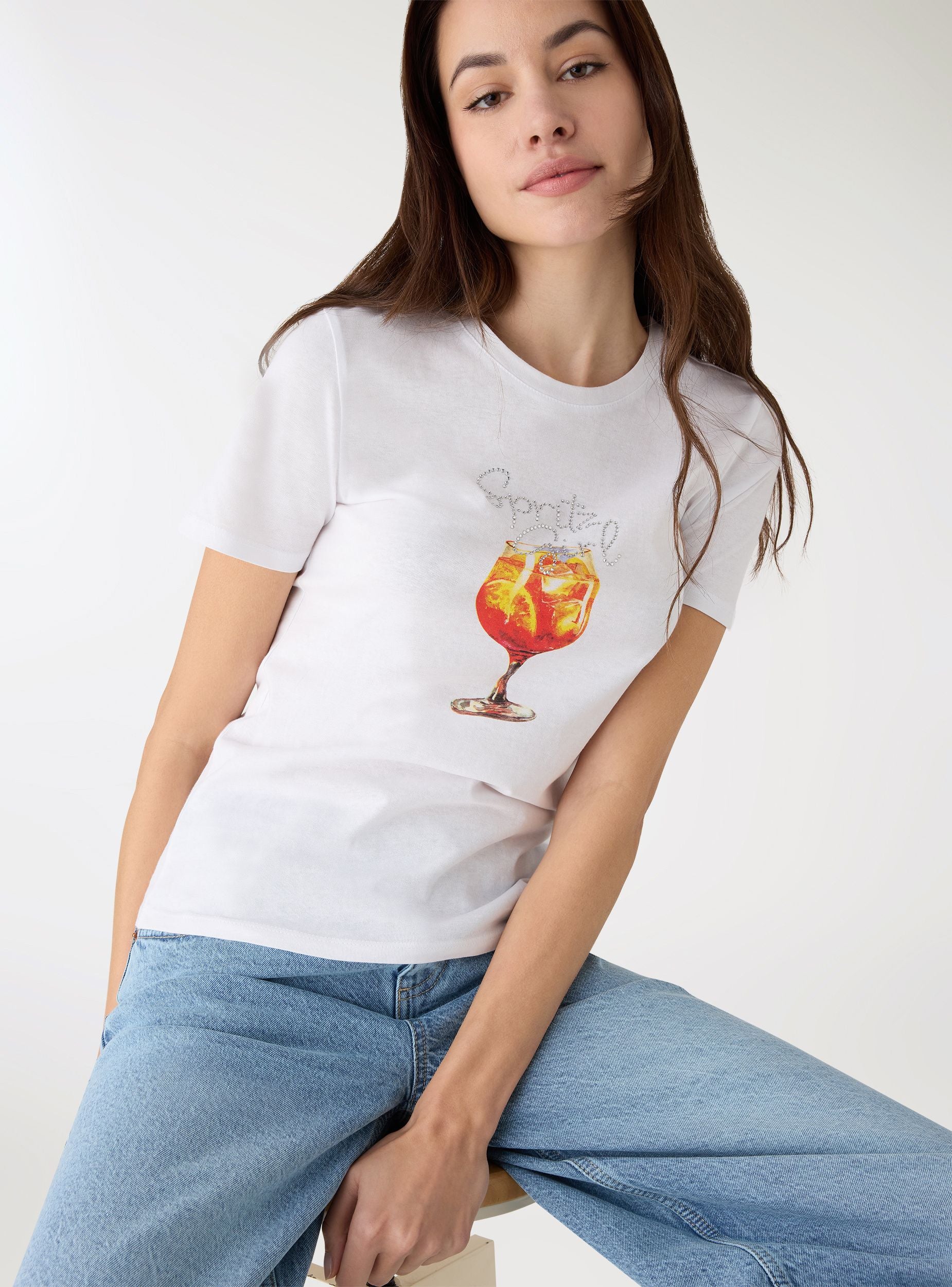 T-shirt con stampa cocktail - Image 3