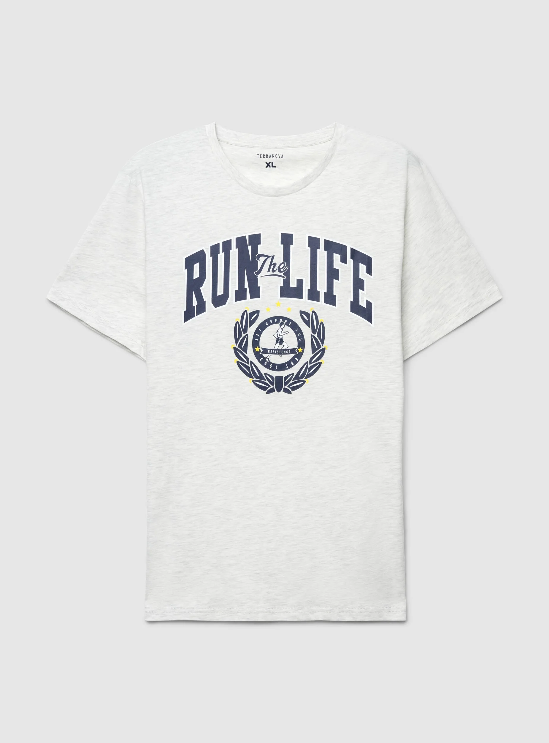 T-shirt con stampa college - Image 5