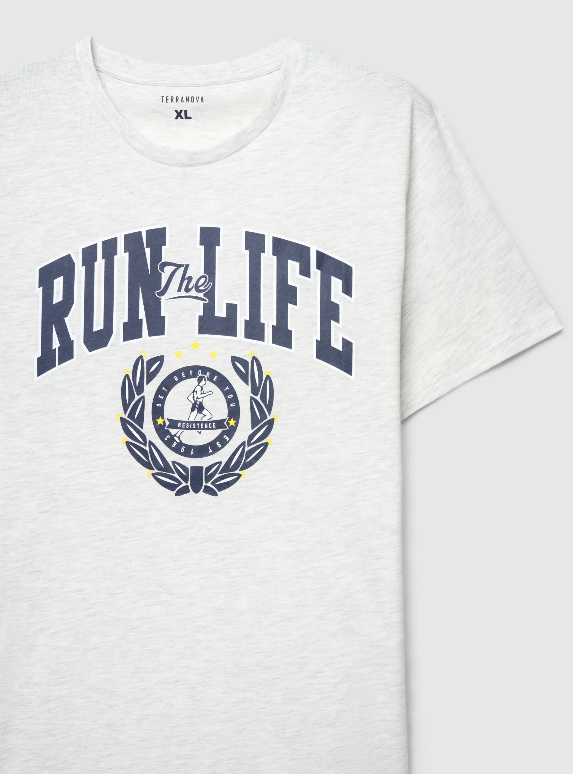 T-shirt con stampa college - Image 6