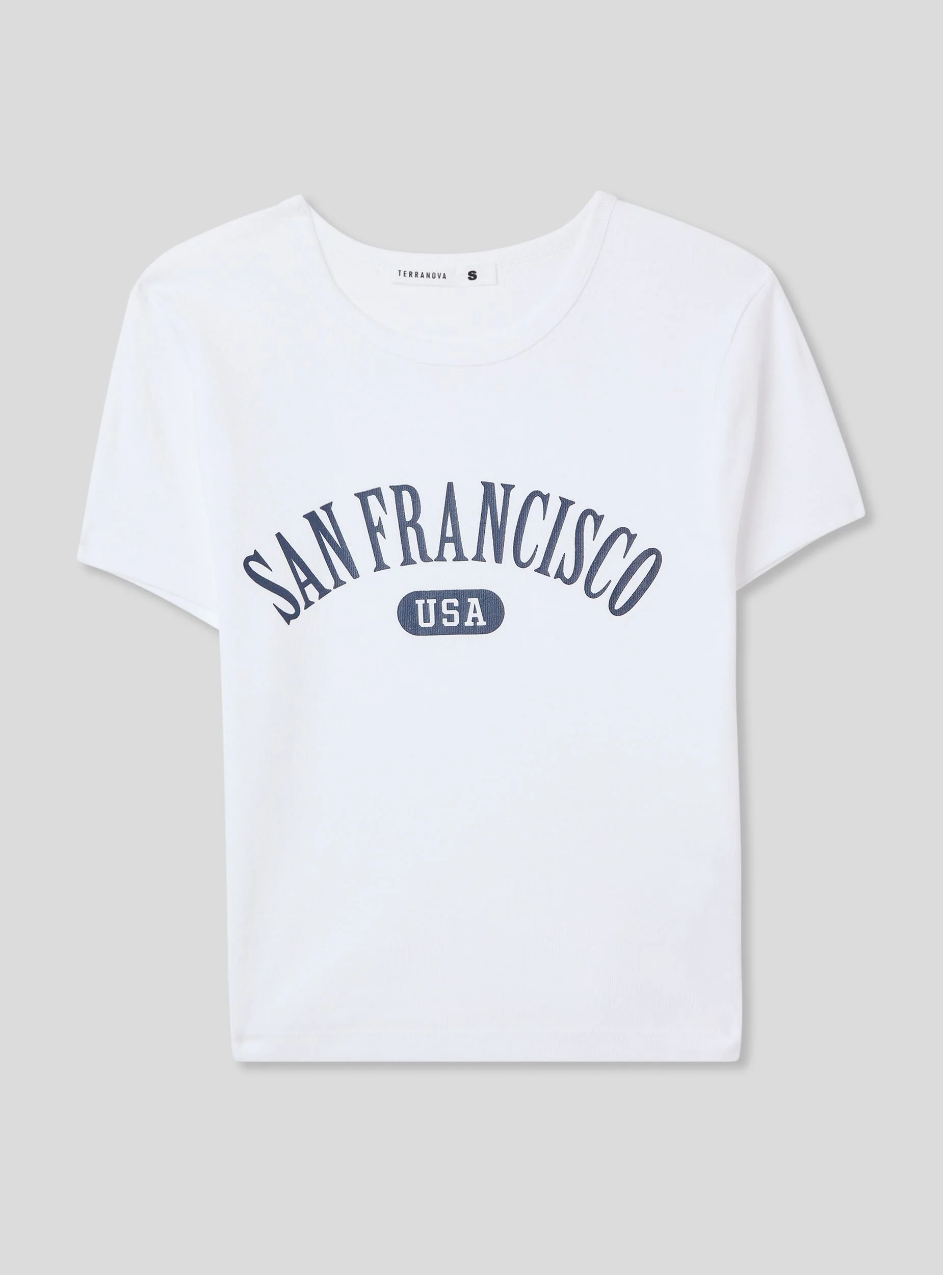 T-shirt con stampa college - Image 4