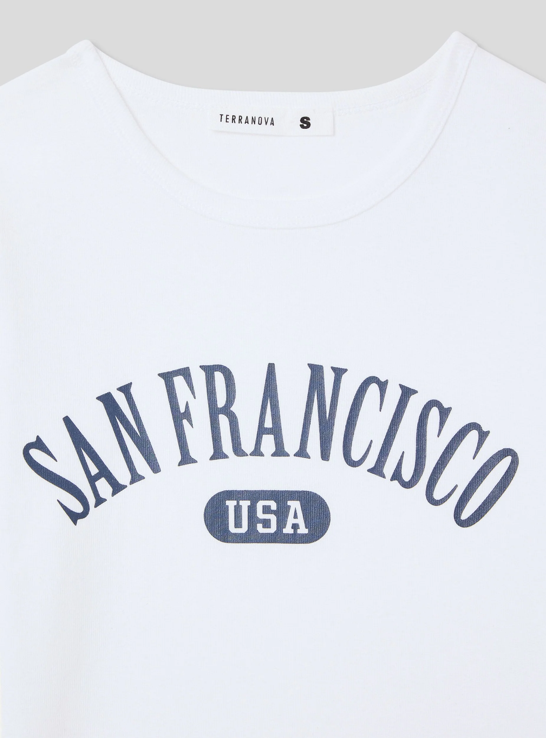 T-shirt con stampa college - Image 5