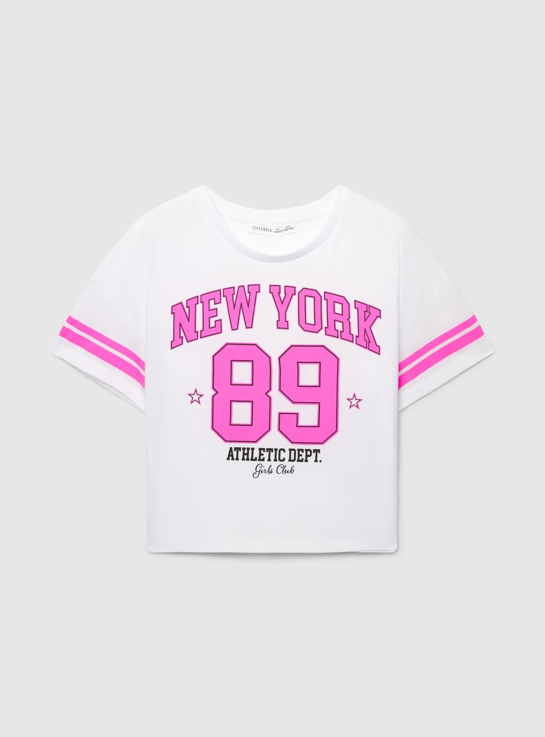 T-shirt con stampa college - Image 2