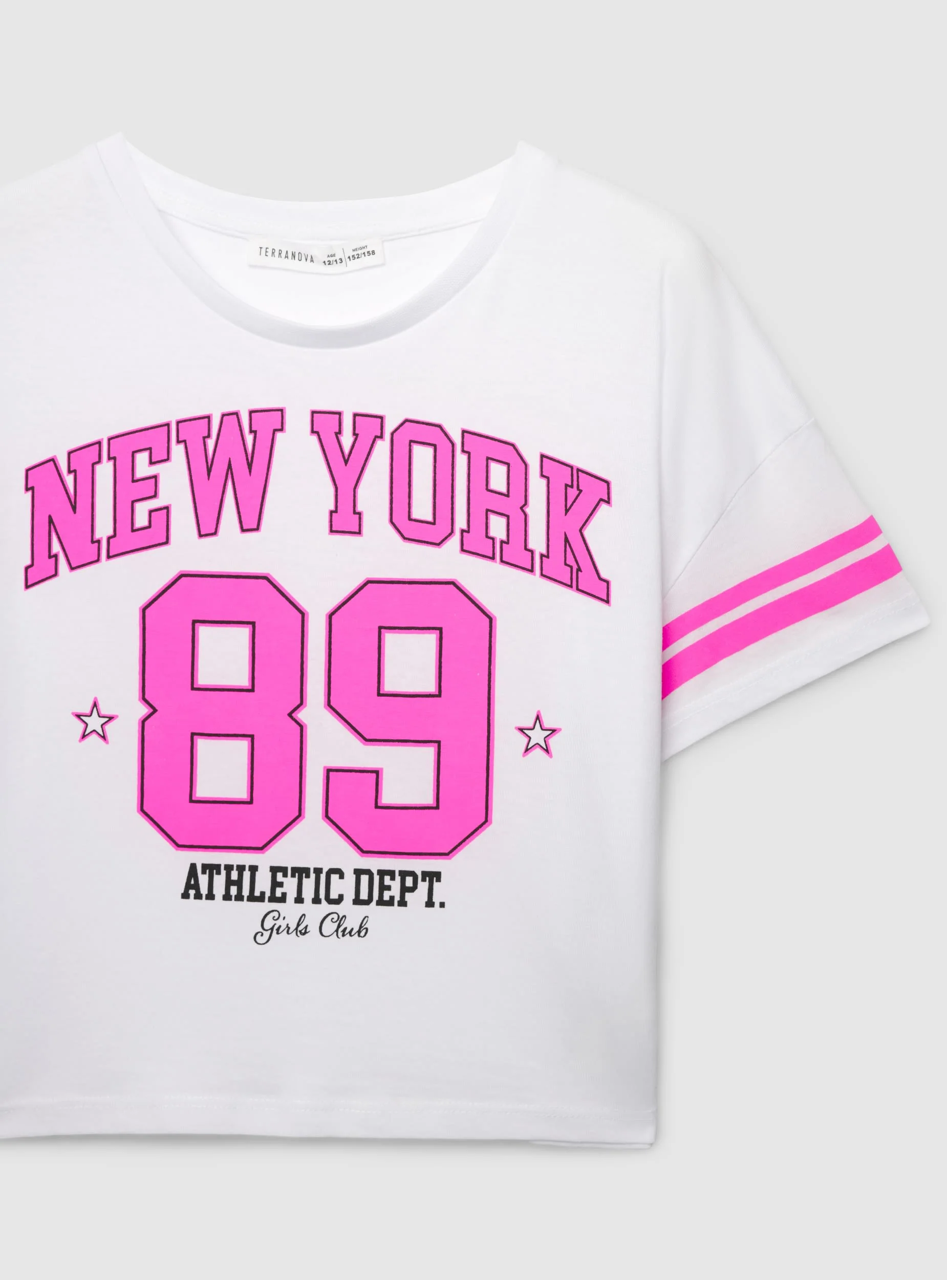 T-shirt con stampa college - Image 3