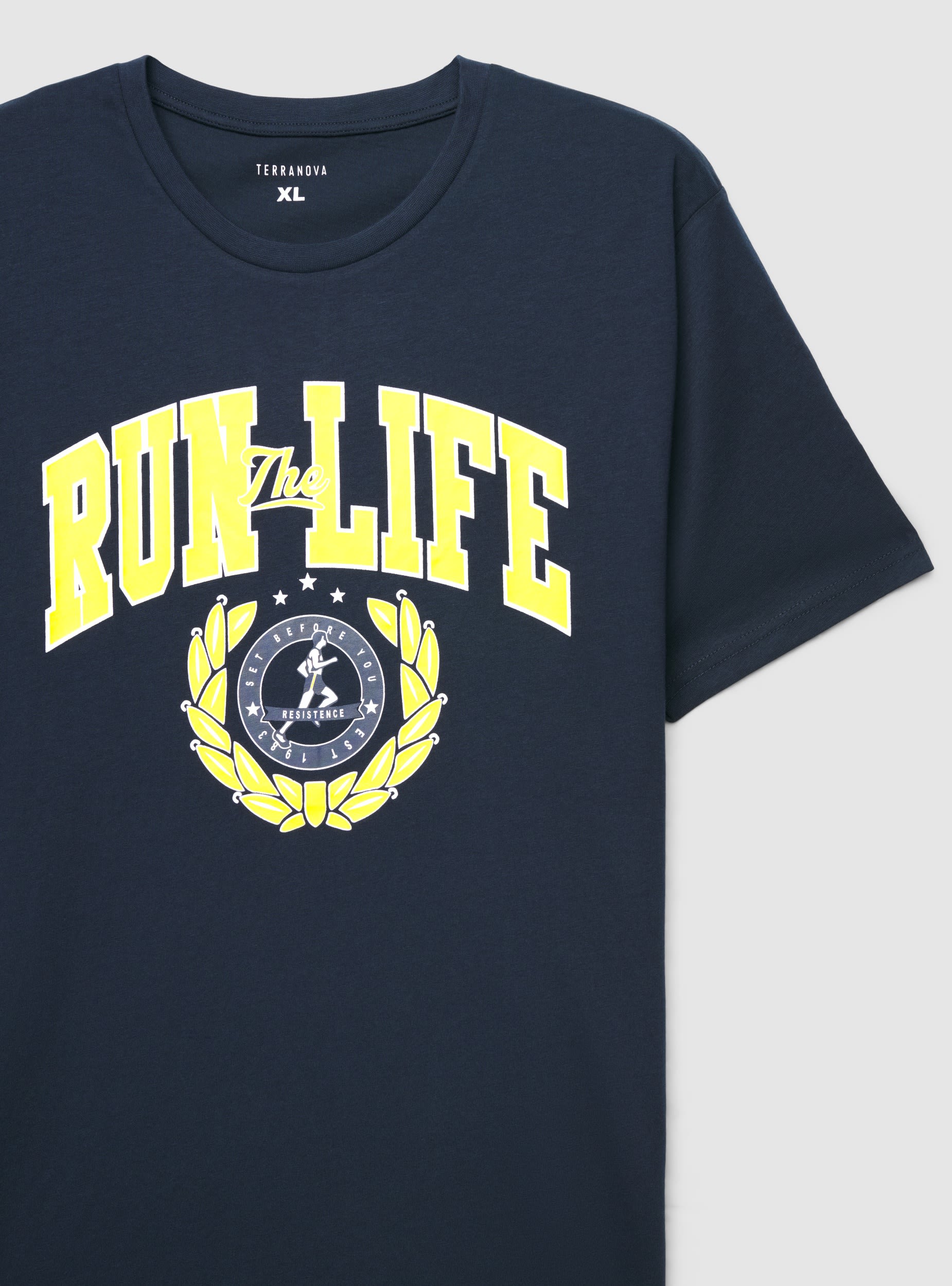 T-shirt con stampa college - Image 8