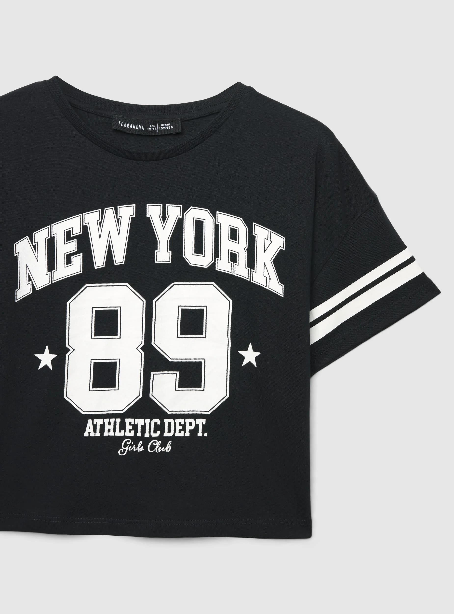 T-shirt con stampa college - Image 5