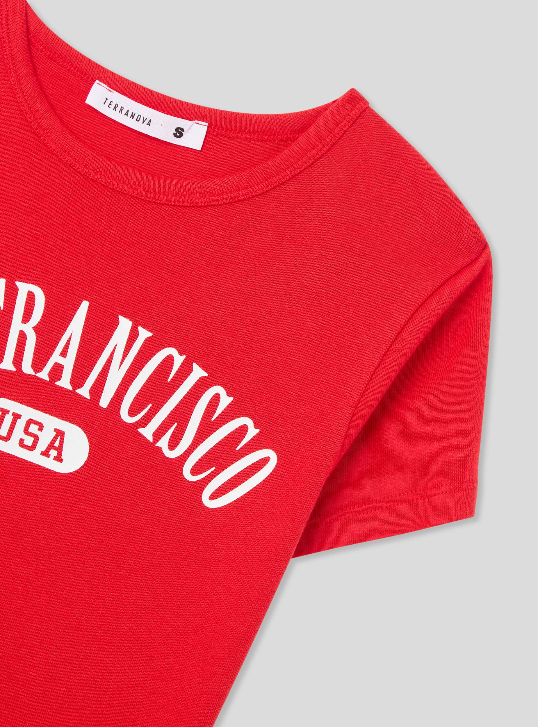 T-shirt con stampa college - Image 5