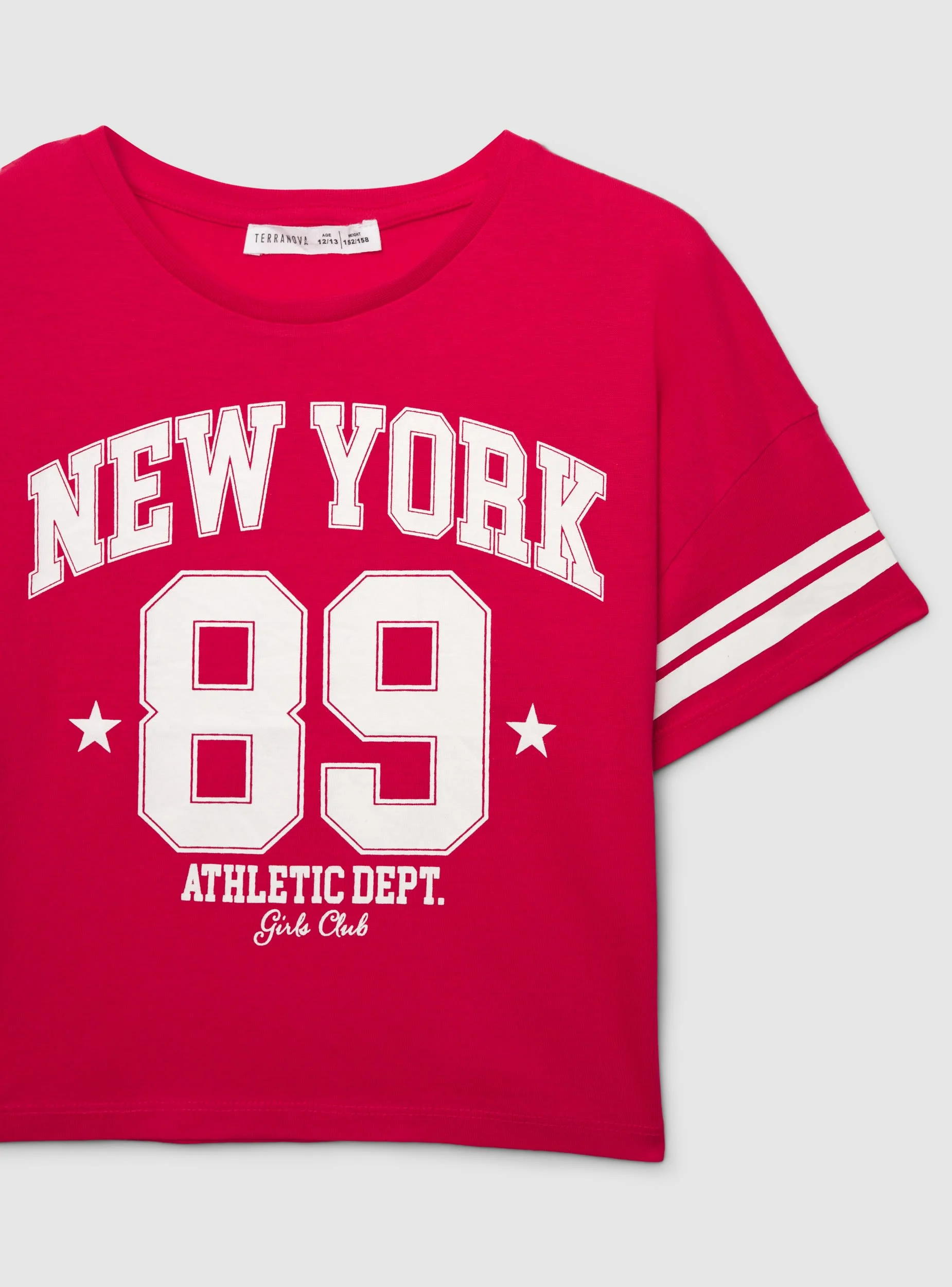 T-shirt con stampa college - Image 6