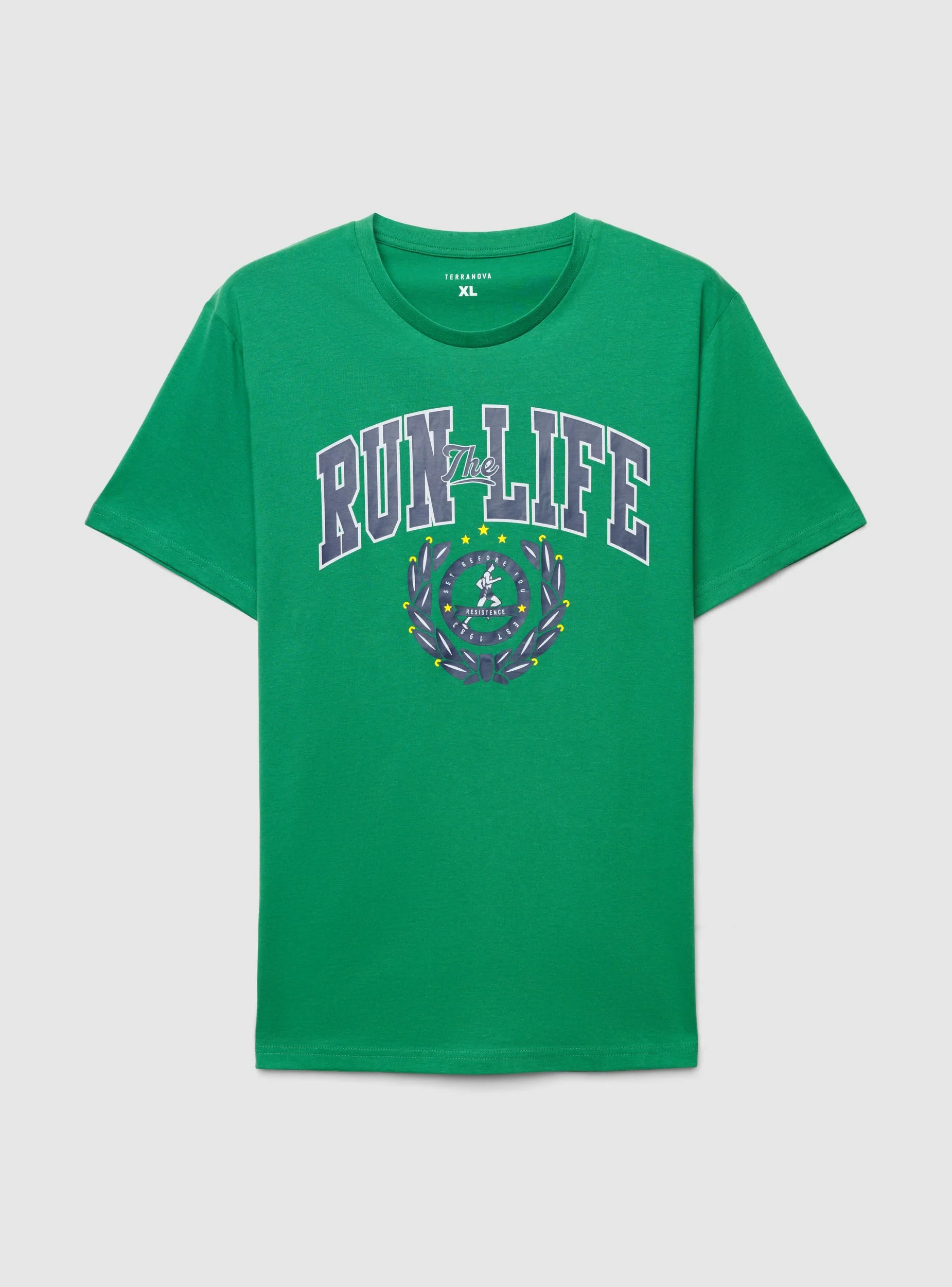 T-shirt con stampa college - Image 5